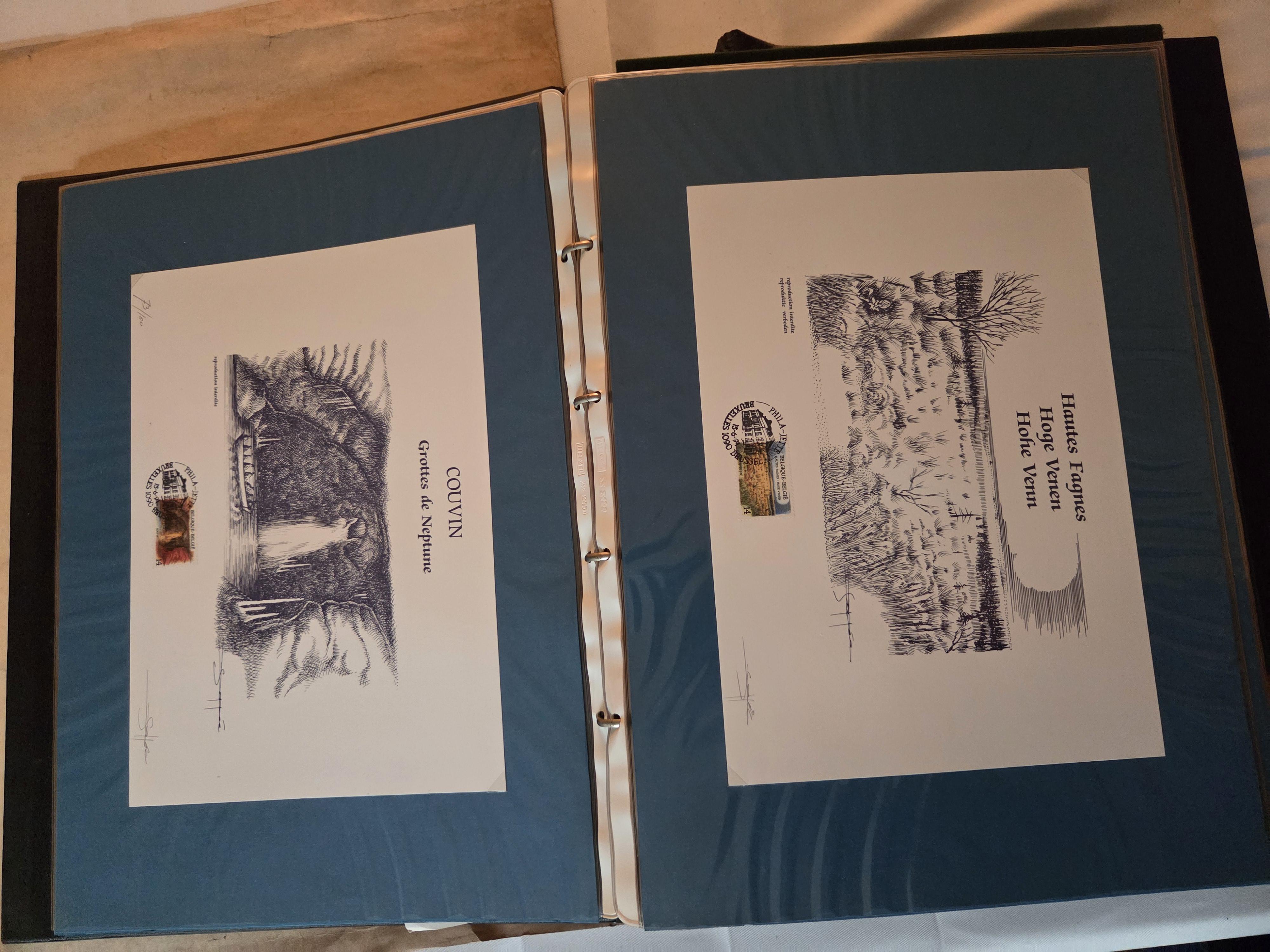 Twee zwarte mappen gevuld met documenten en herdenkingskaarten – Lot 166 – foto 5 – kavel bij Goeiendeal, Jette