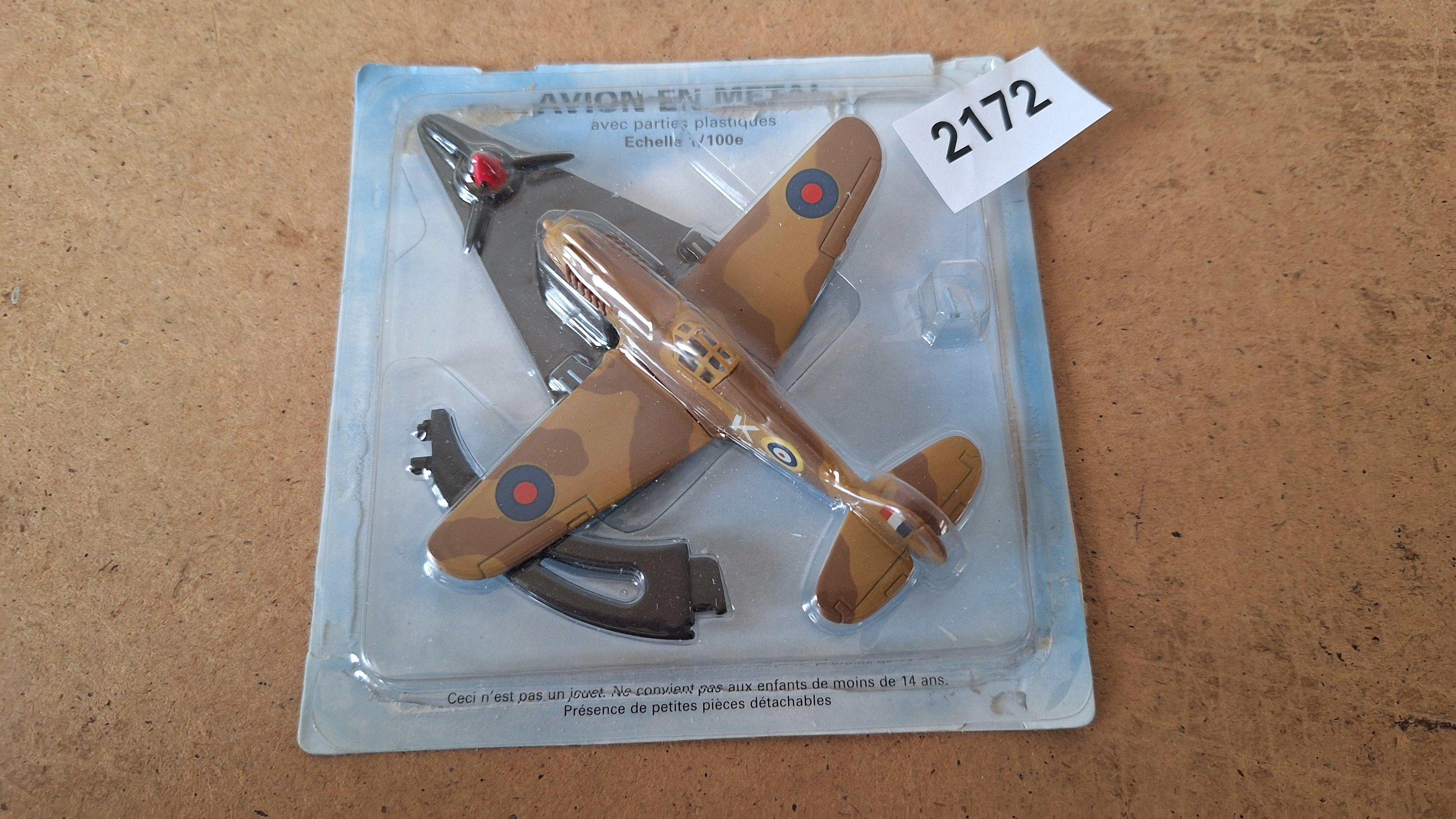 Modelvliegtuig Hawker Hurricane Mk II - "Avion en Metal" Editie – kavel bij Goeiendeal