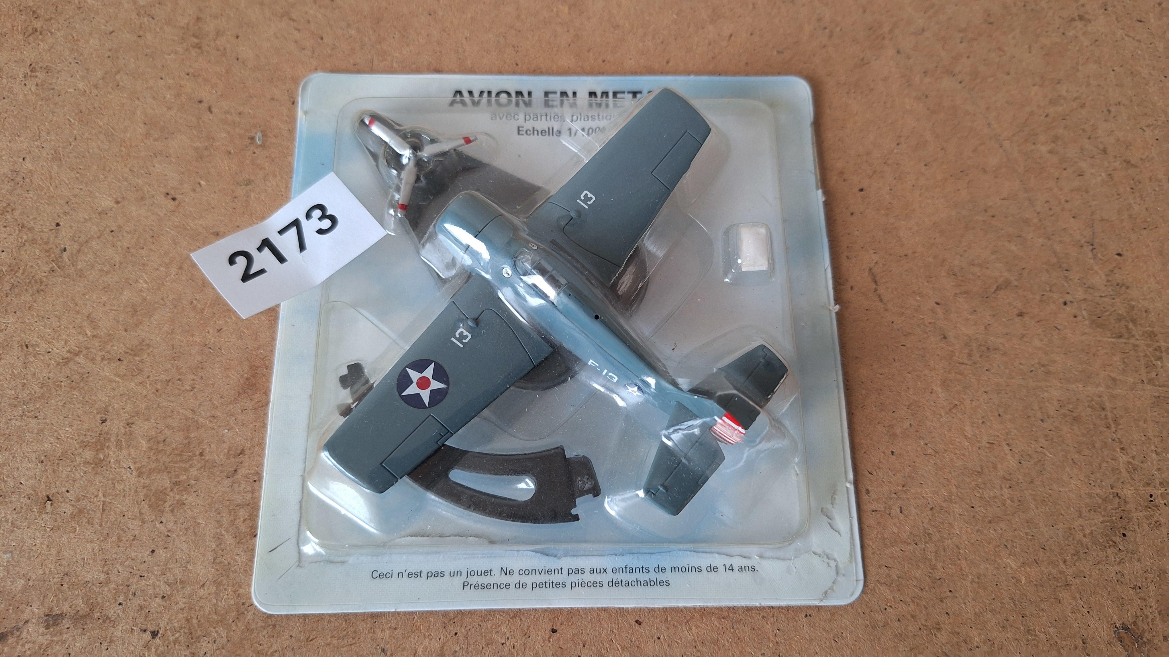 Modelvliegtuig Grumman F4F Wildcat - "Avion en Metal" Editie – kavel bij Goeiendeal
