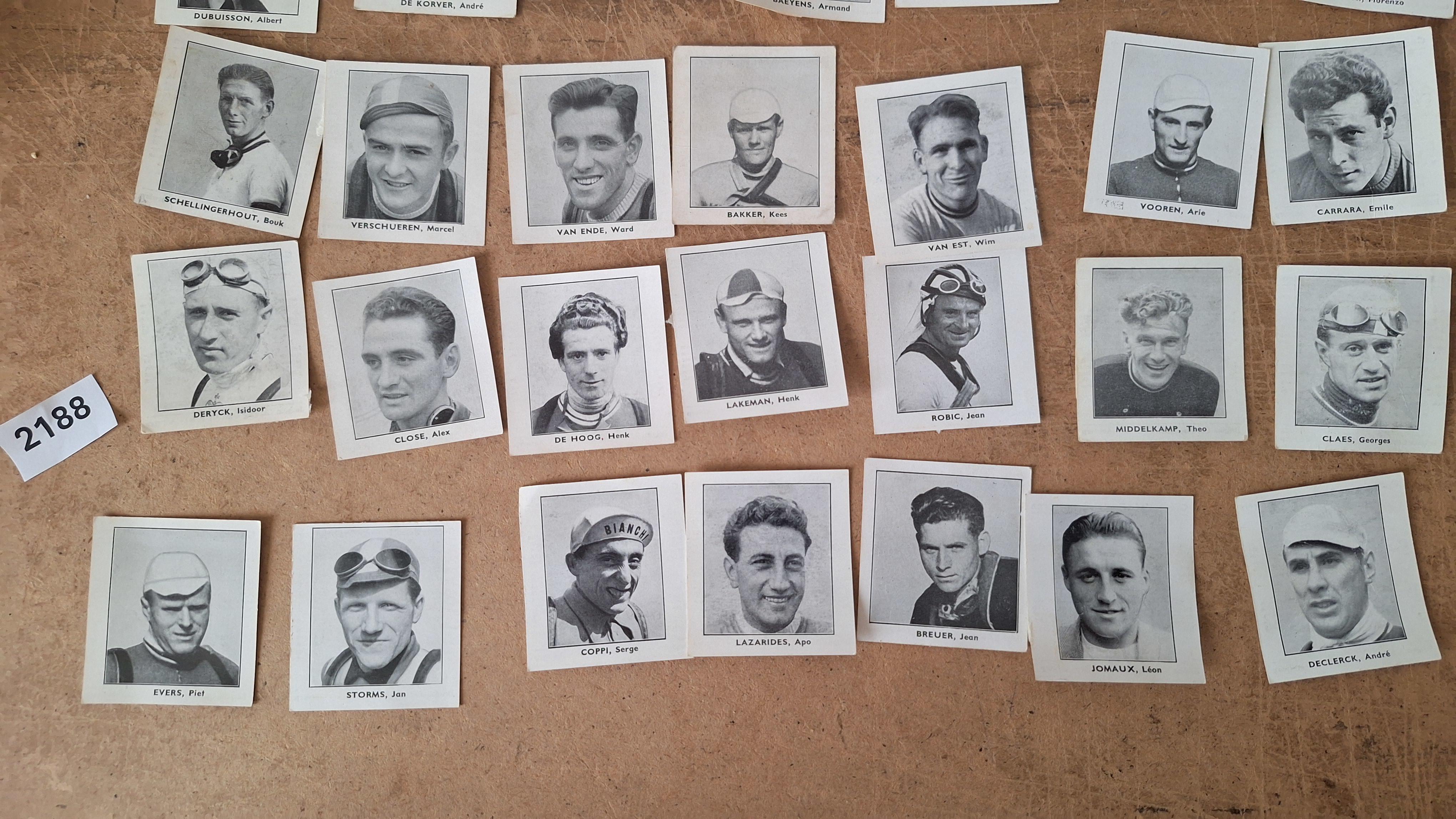 Wielerkaarten Giants de la Route / Baanreuzen - Belgian Chewing Gum Cy (29 stuks) – foto 4 – kavel bij Goeiendeal