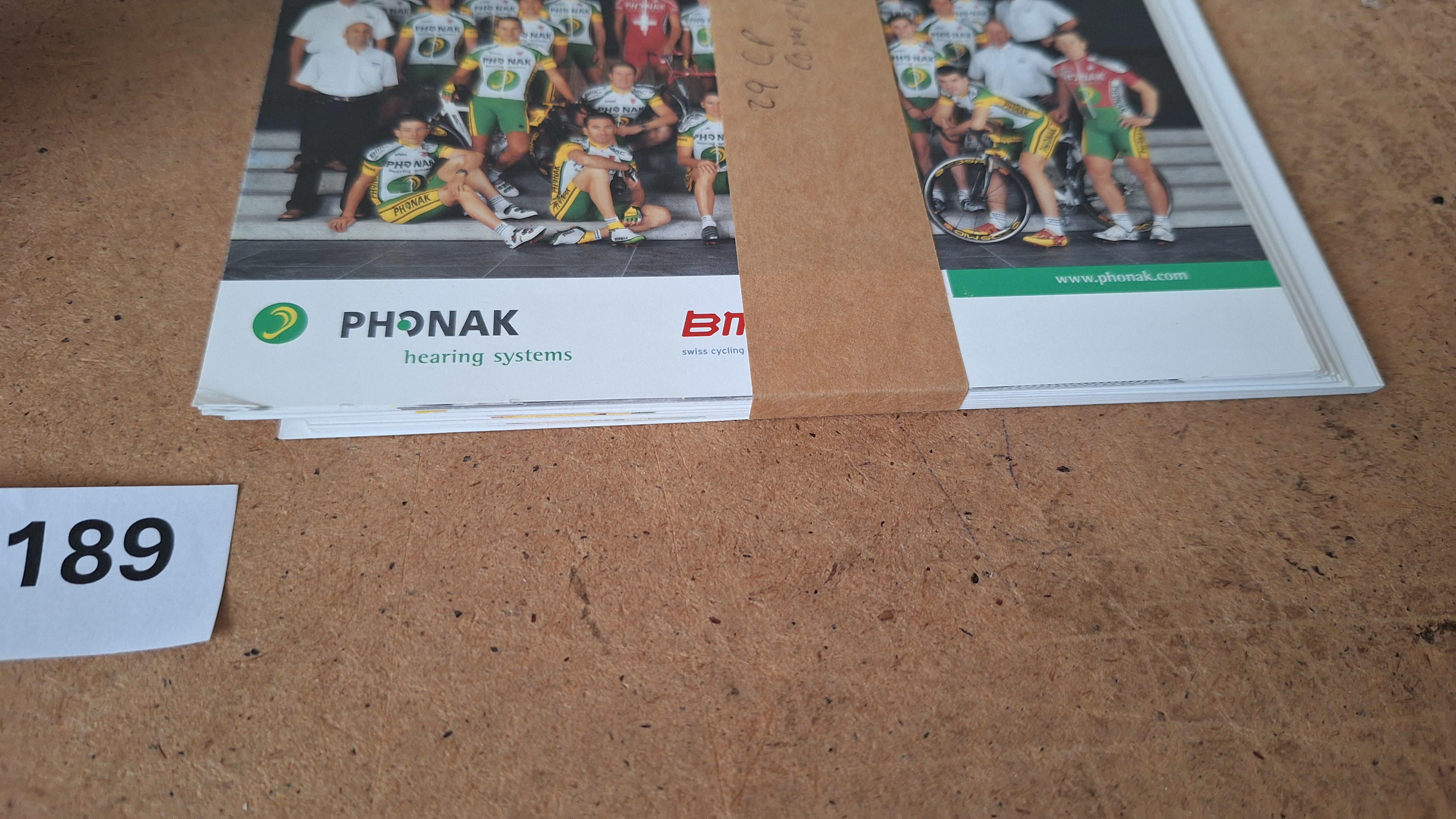 Ploegkaarten Phonak Hearing Systems Team 2005 - Phonak (29 stuks) – foto 2 – kavel bij Goeiendeal