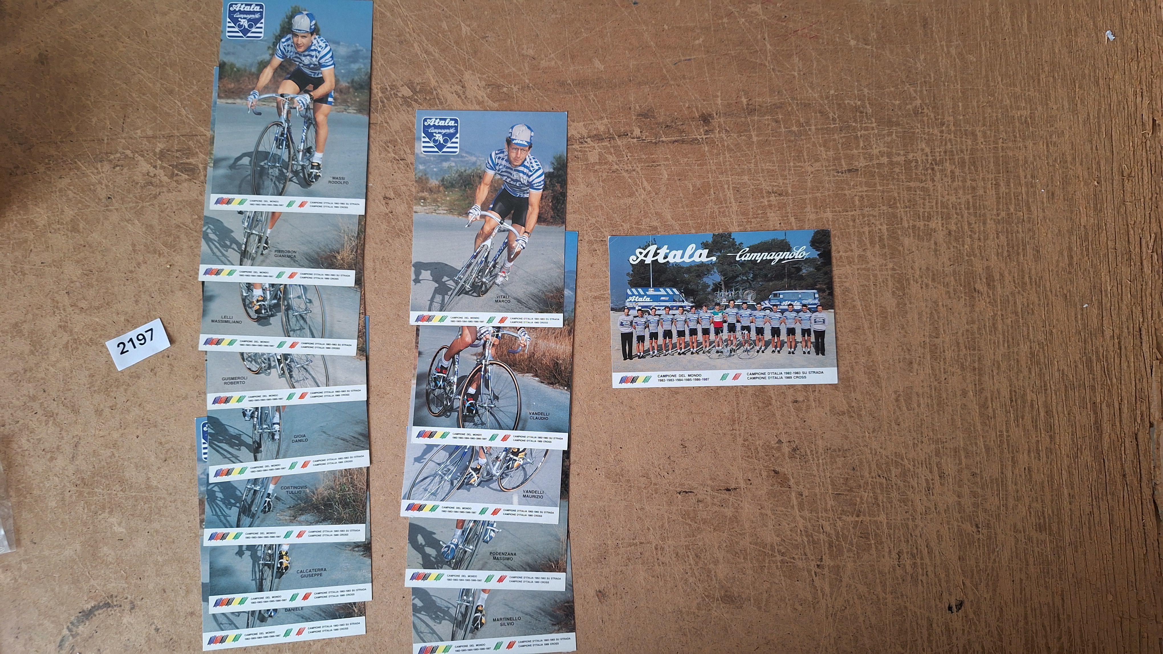 Ploegkaarten Atala-Campagnolo Team 1986 - Atala – kavel bij Goeiendeal