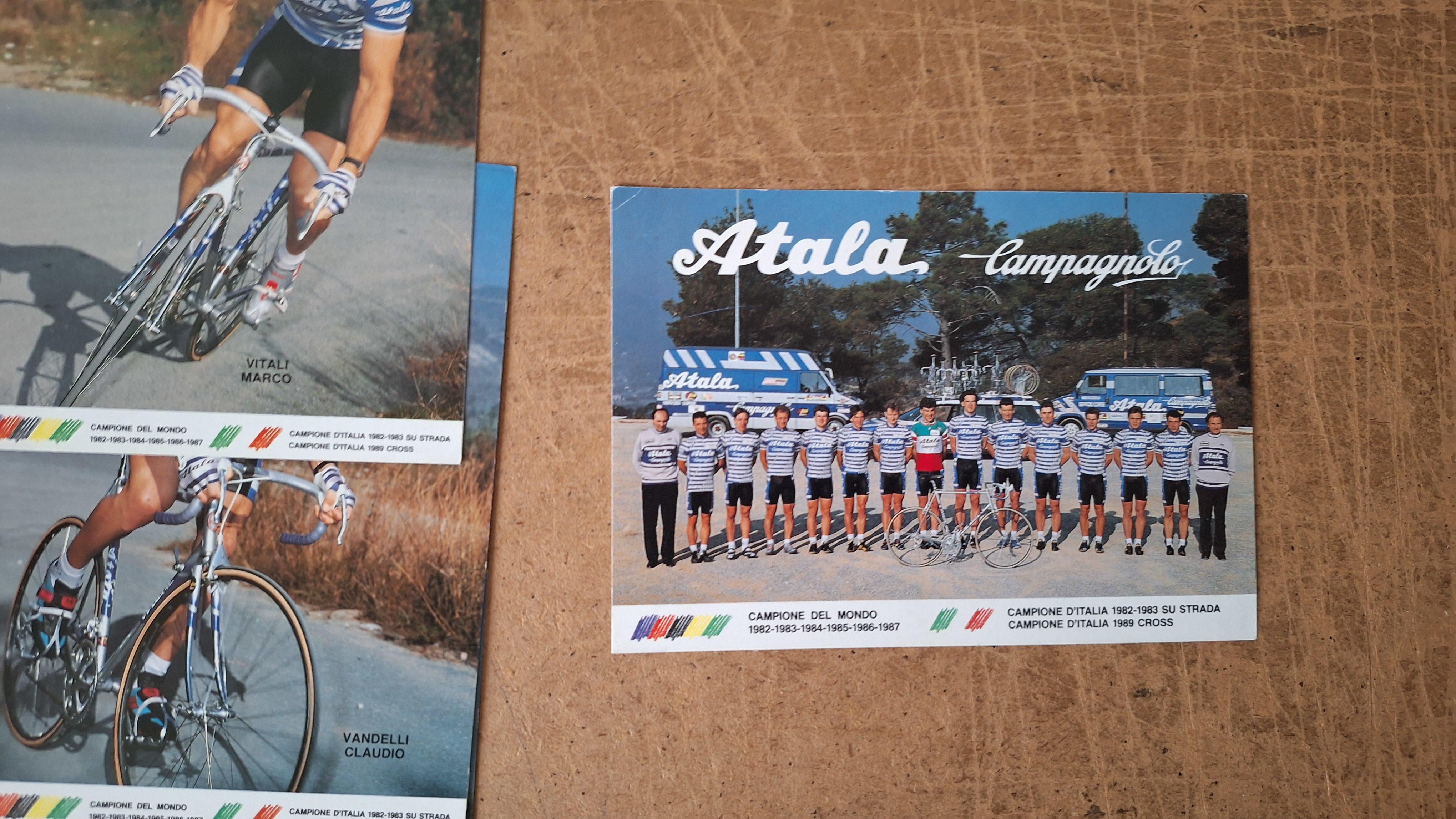 Ploegkaarten Atala-Campagnolo Team 1986 - Atala – foto 4 – kavel bij Goeiendeal