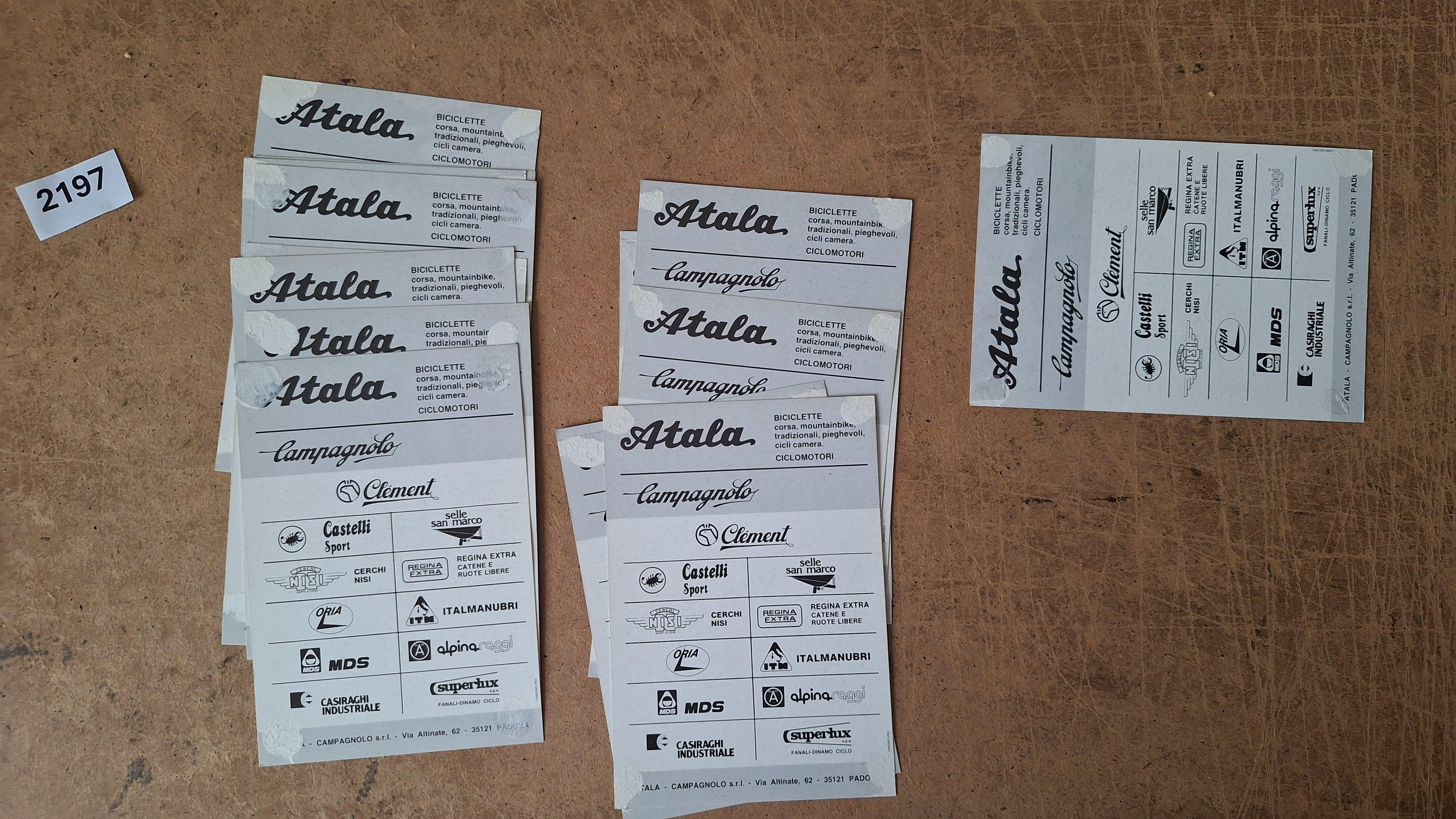 Ploegkaarten Atala-Campagnolo Team 1986 - Atala – foto 5 – kavel bij Goeiendeal