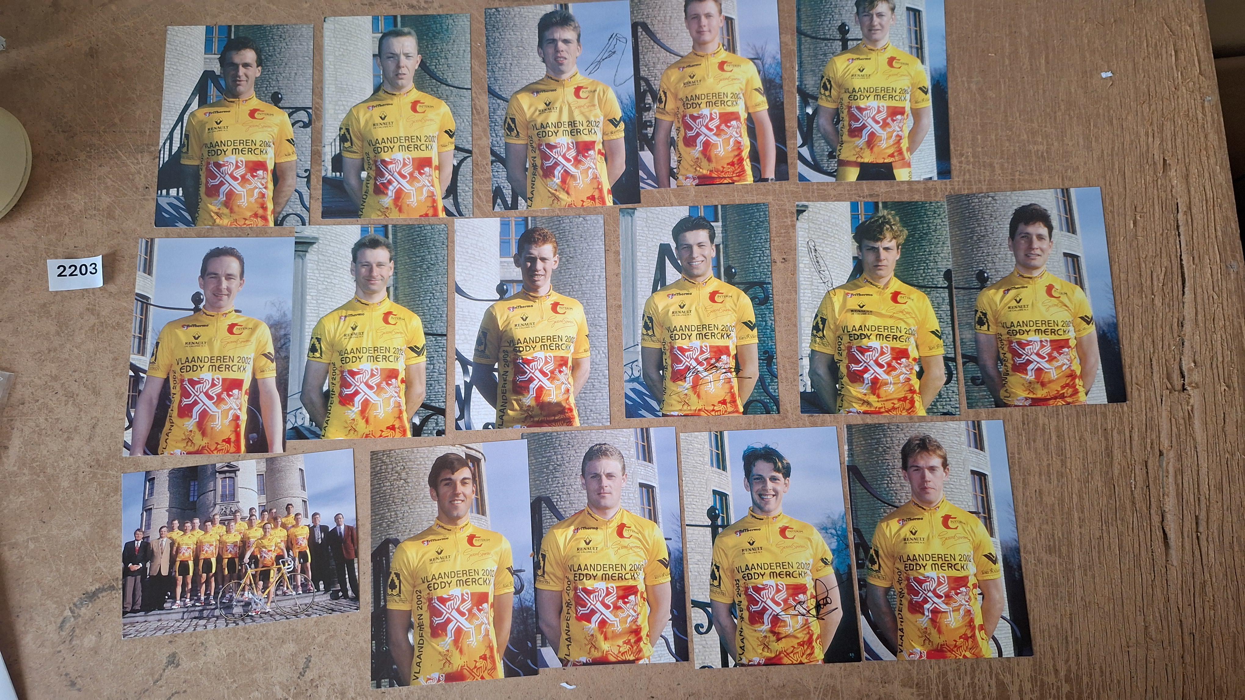 Ploegkaarten Vlaanderen 2002-Eddy Merckx Team 2002 - Vlaanderen 2002 – kavel bij Goeiendeal