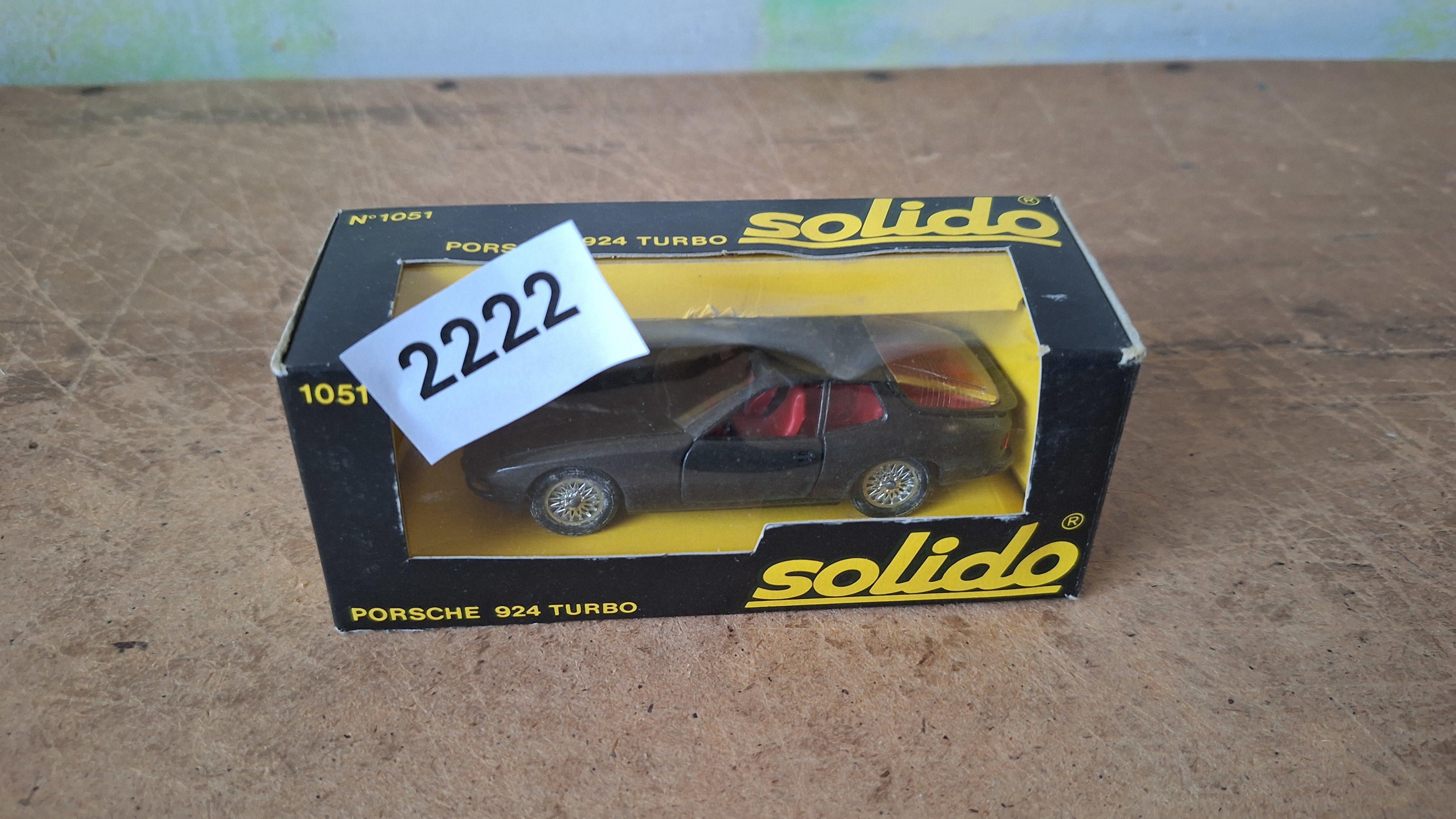 Modelauto Porsche 924 Turbo N° 1051 - Solido – kavel bij Goeiendeal