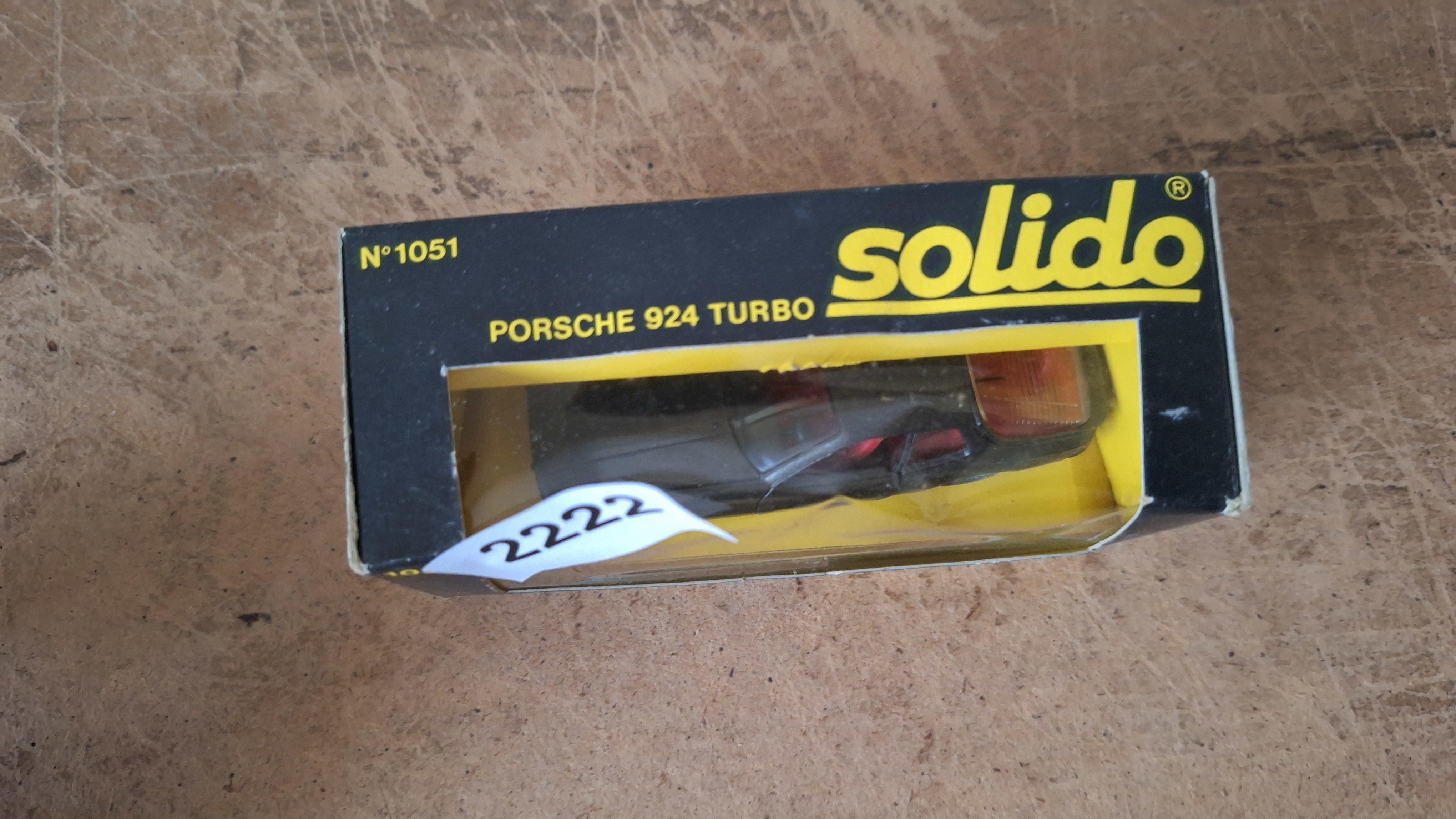Modelauto Porsche 924 Turbo N° 1051 - Solido – foto 2 – kavel bij Goeiendeal