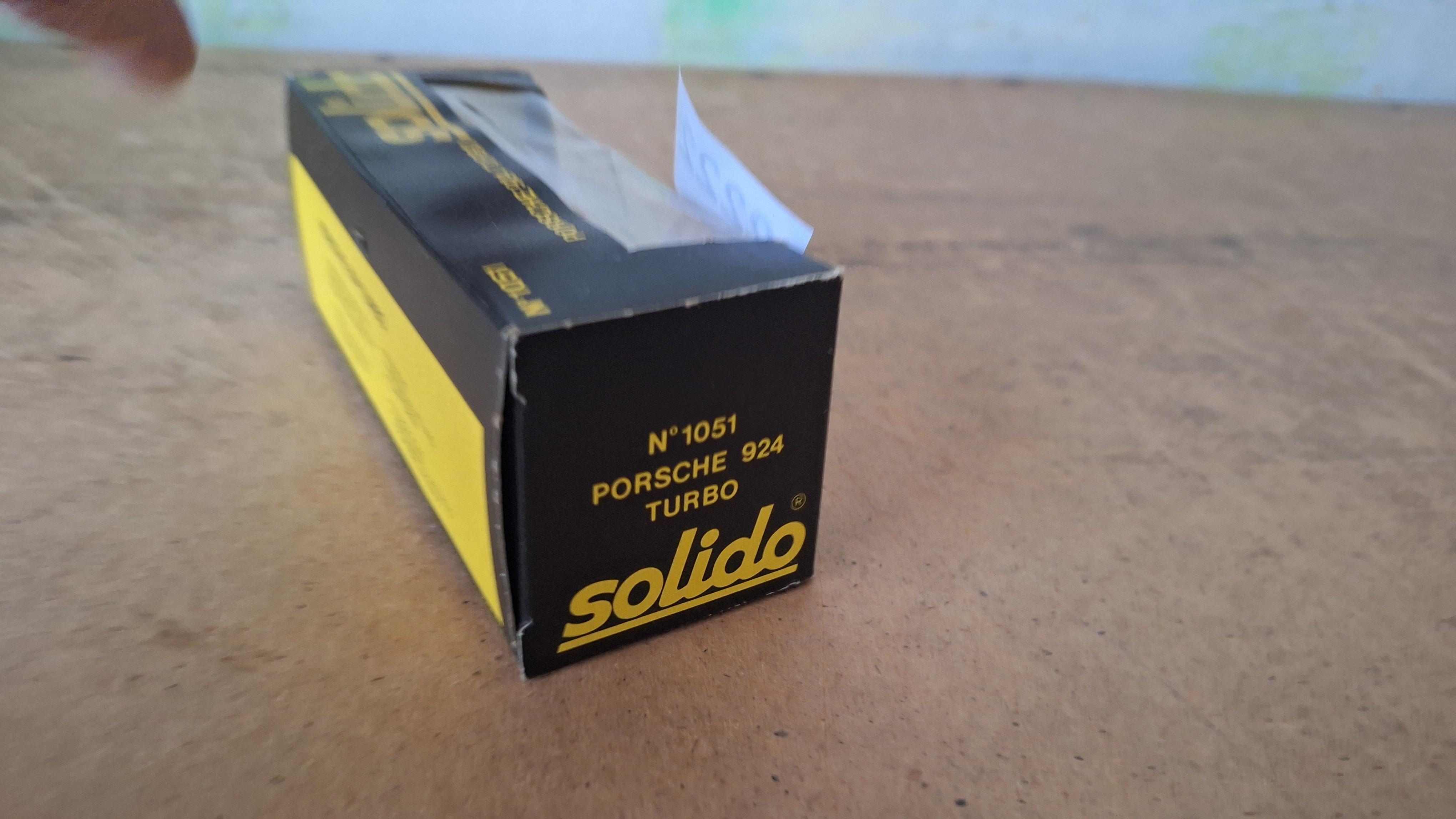 Modelauto Porsche 924 Turbo N° 1051 - Solido – foto 4 – kavel bij Goeiendeal