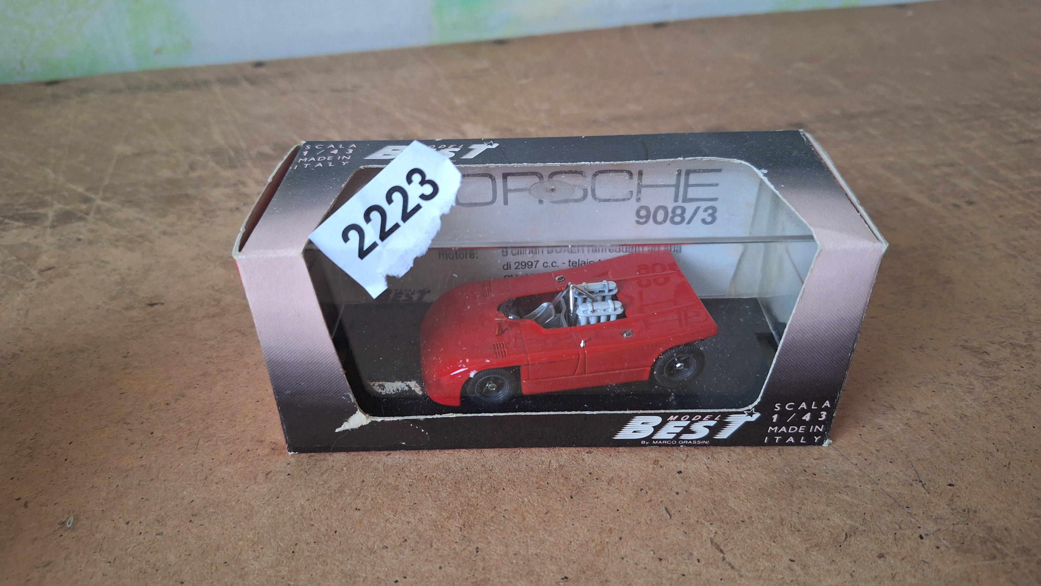 Modelauto Porsche 908/3 - Best Model – kavel bij Goeiendeal