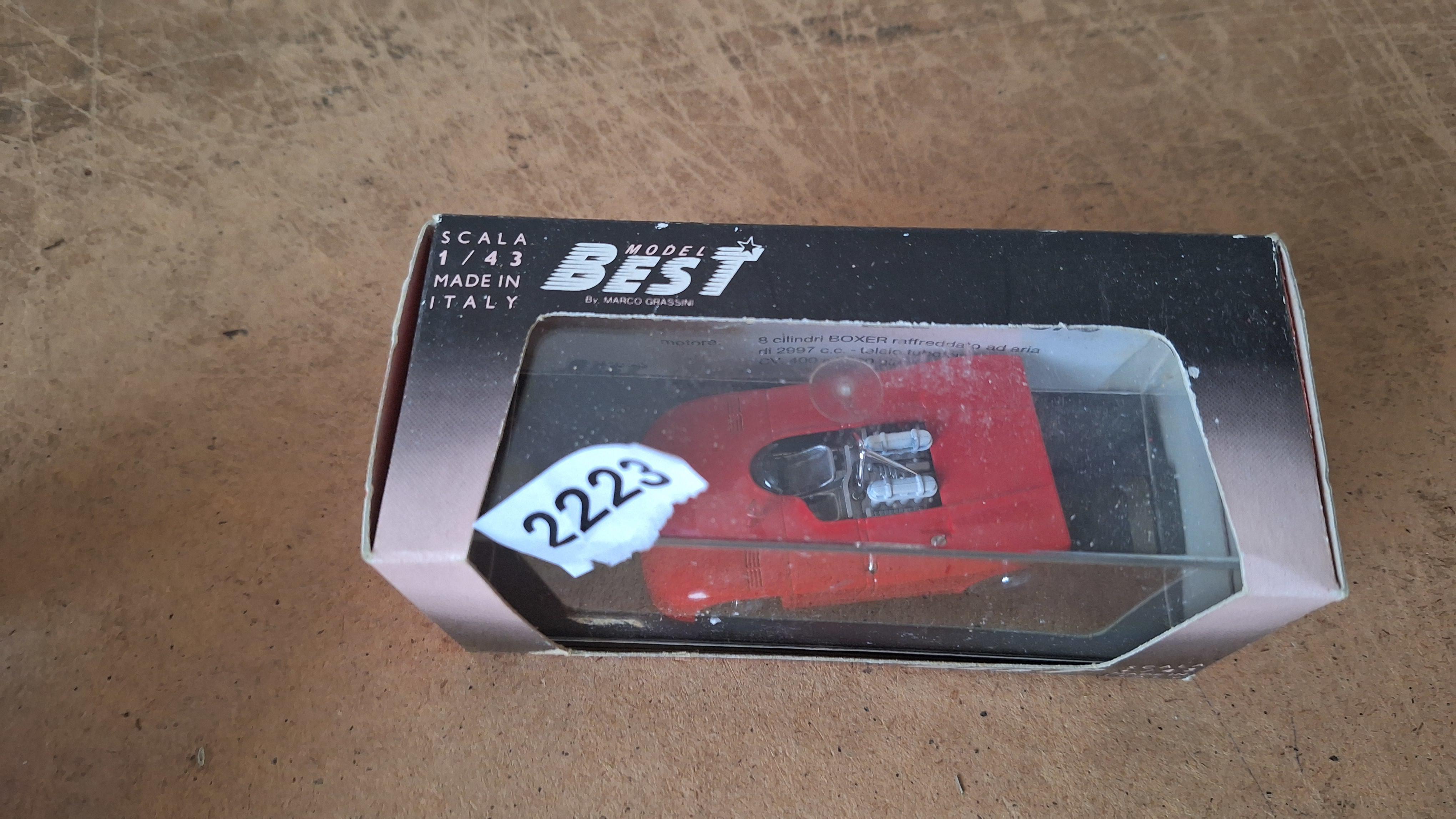 Modelauto Porsche 908/3 - Best Model – foto 2 – kavel bij Goeiendeal