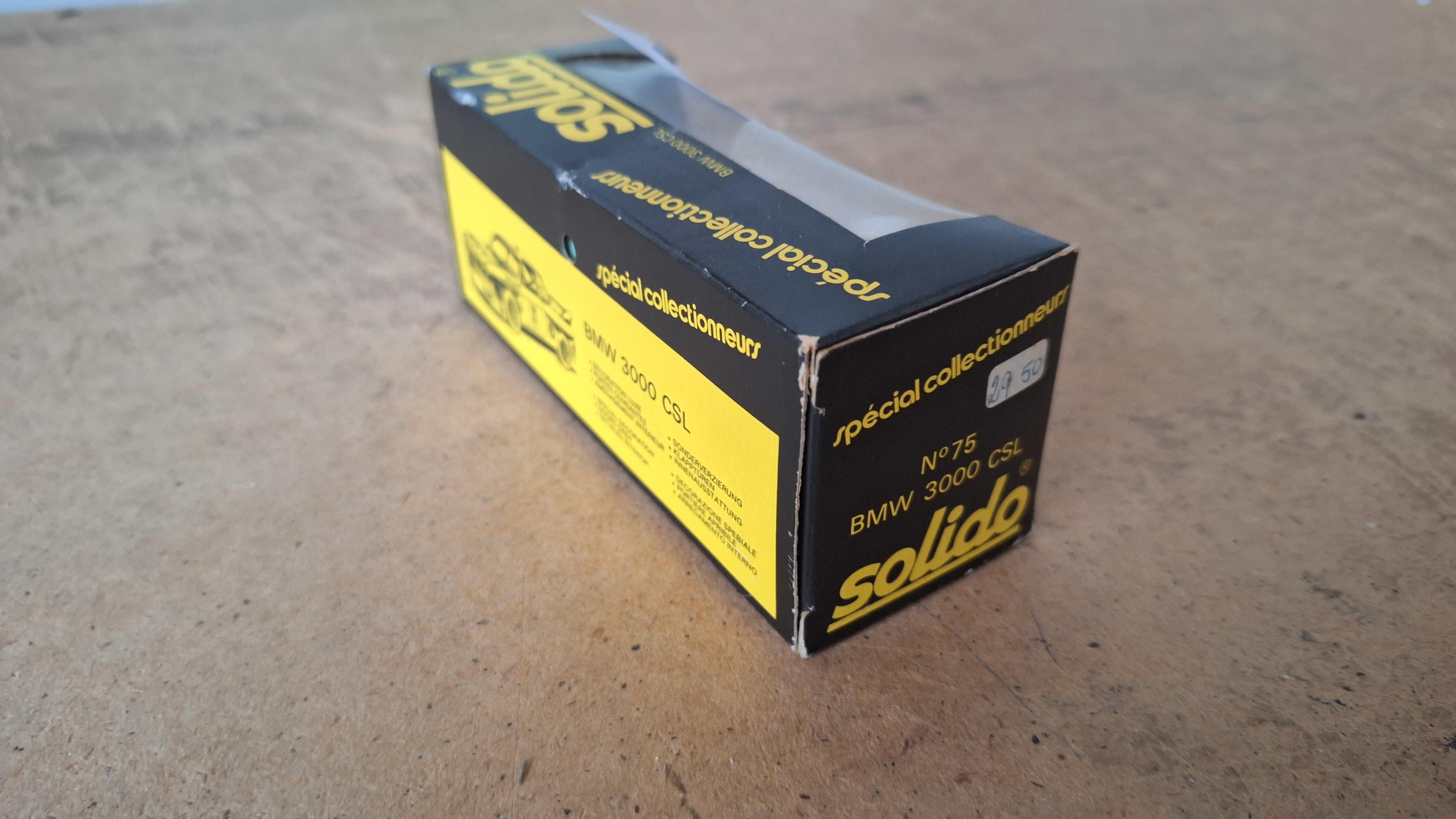 Modelauto BMW 3000 CSL N° 75 - Solido – foto 2 – kavel bij Goeiendeal