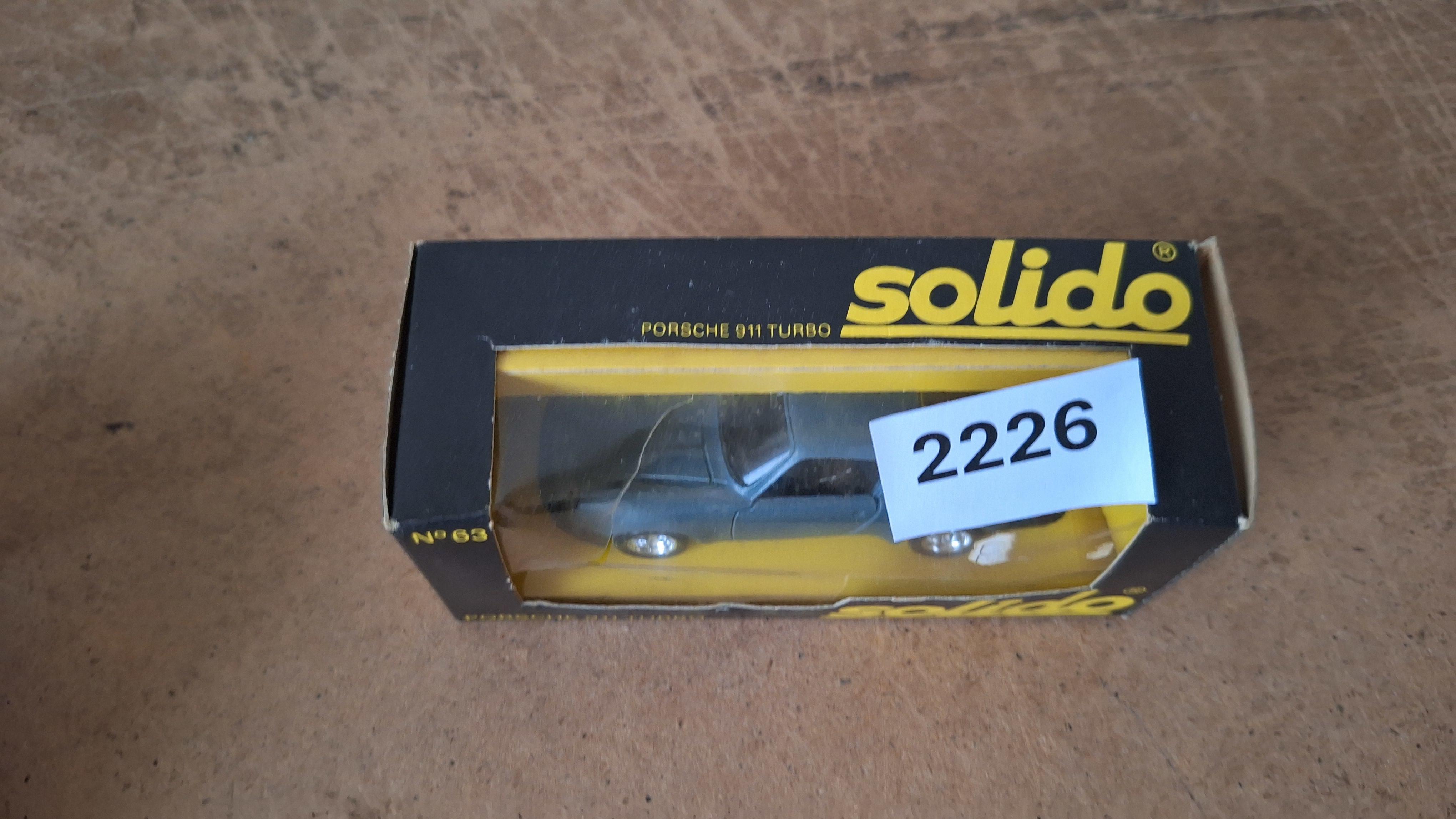 Modelauto Porsche 911 Turbo N° 63 - Solido – foto 2 – kavel bij Goeiendeal