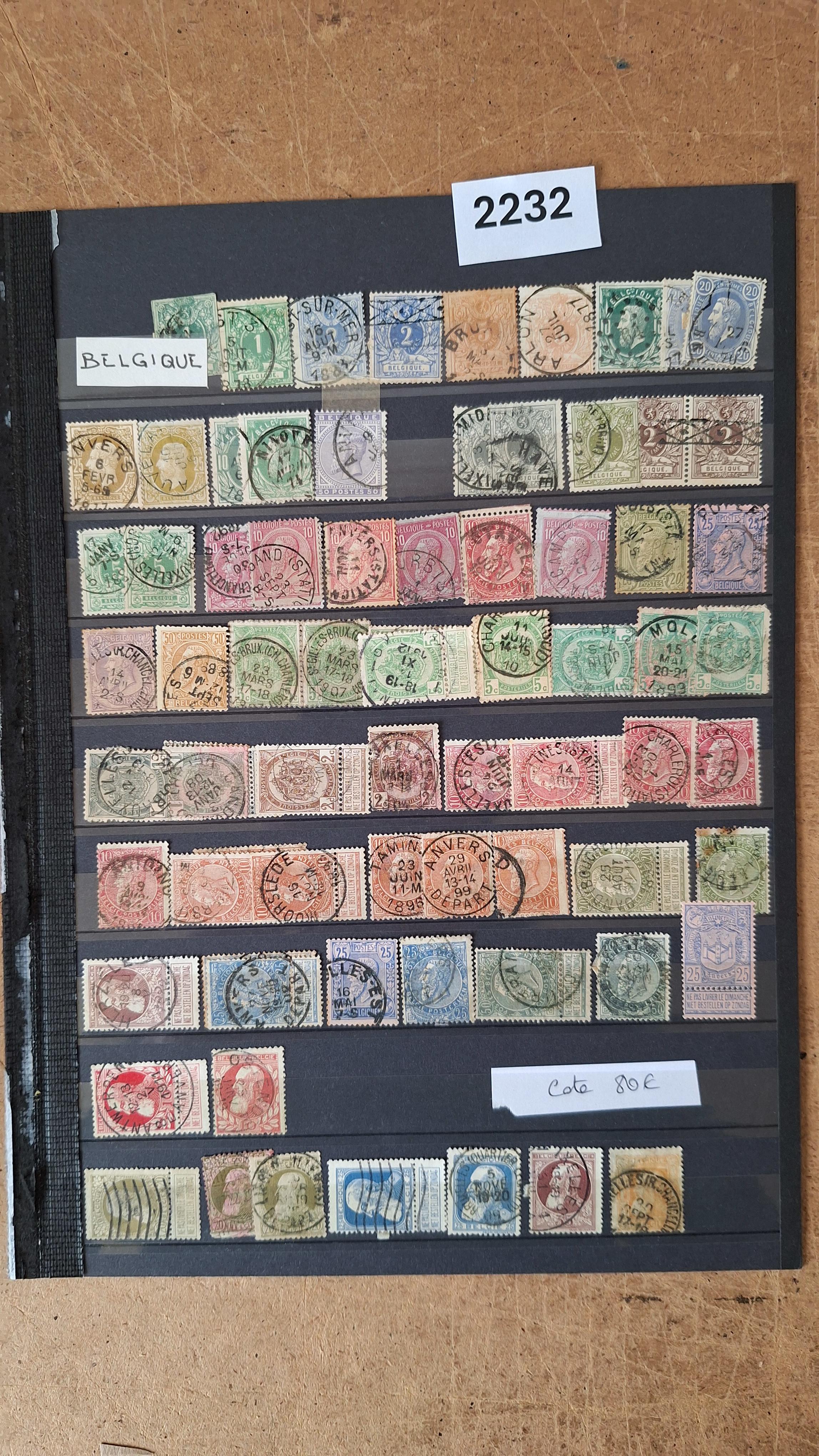 Verzameling klassieke, voornamelijk gestempelde postzegels uit België – kavel bij Goeiendeal