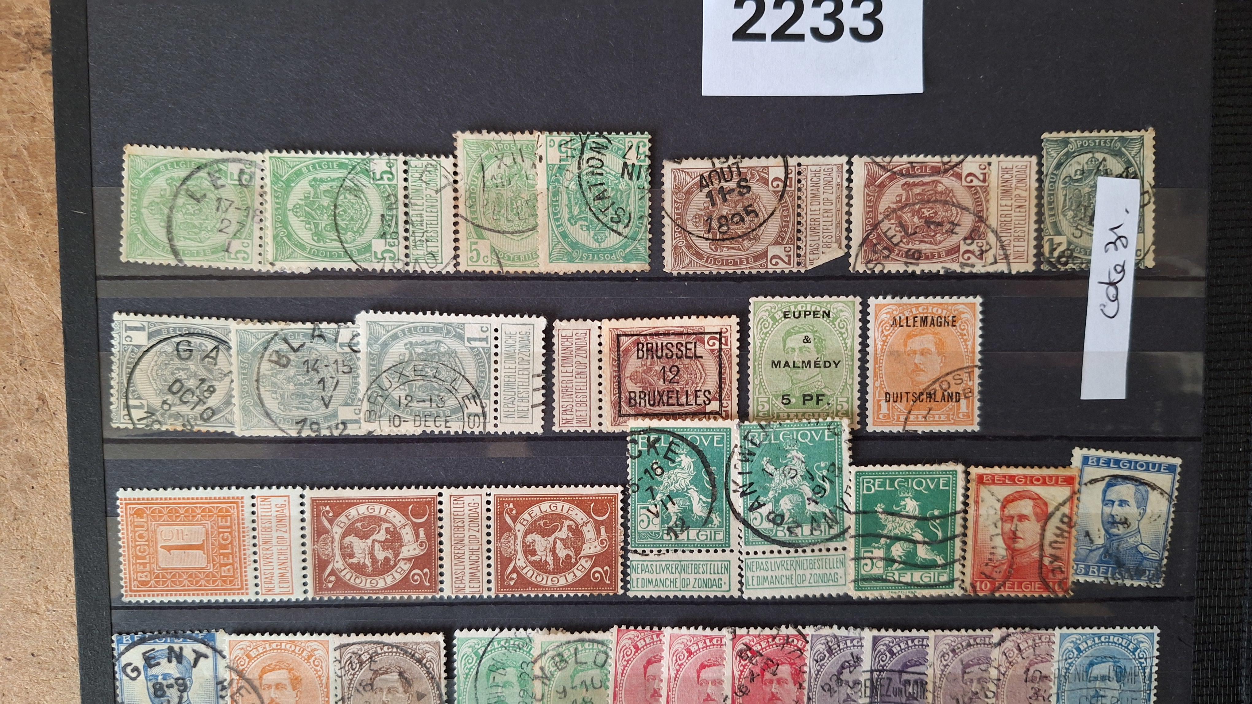 Verzameling diverse historische postzegels uit België – foto 2 – kavel bij Goeiendeal