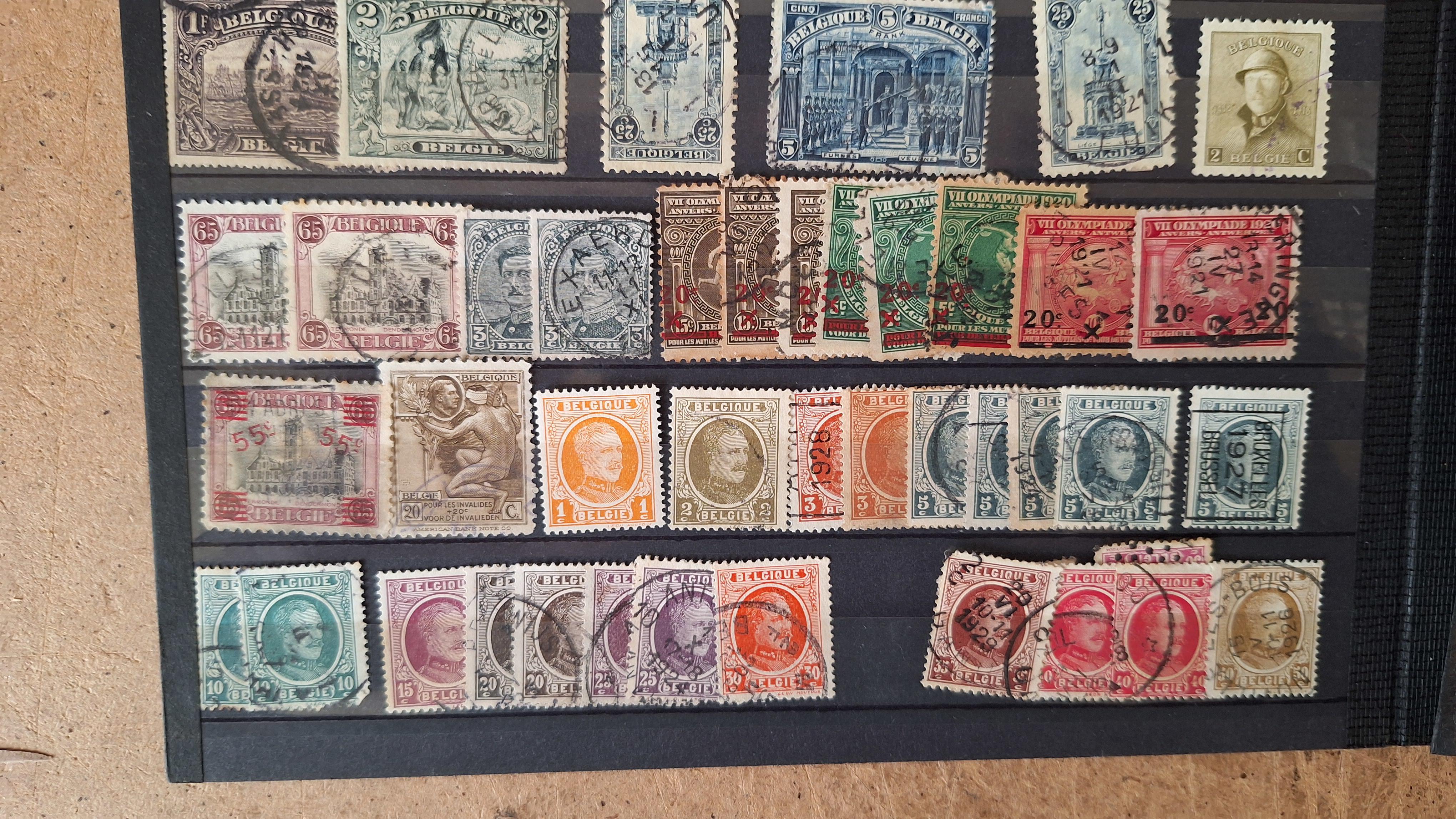 Verzameling diverse historische postzegels uit België – foto 4 – kavel bij Goeiendeal