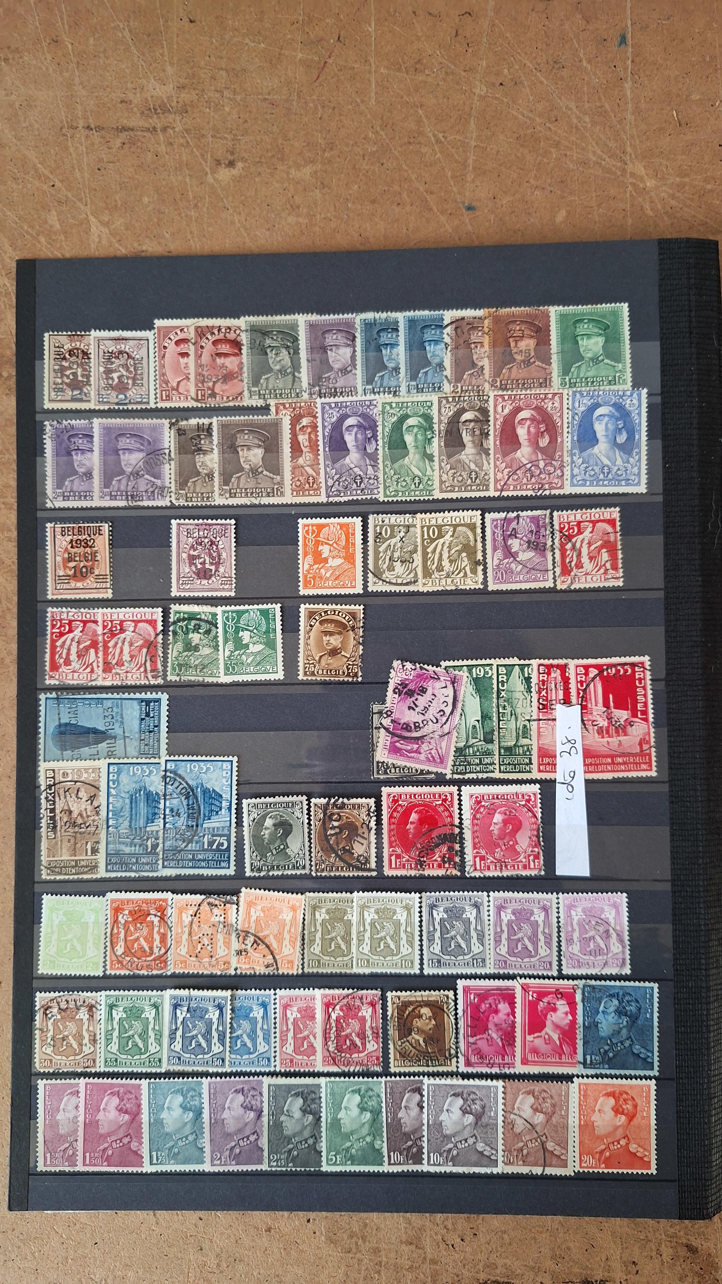 Verzameling diverse historische postzegels uit België – foto 6 – kavel bij Goeiendeal