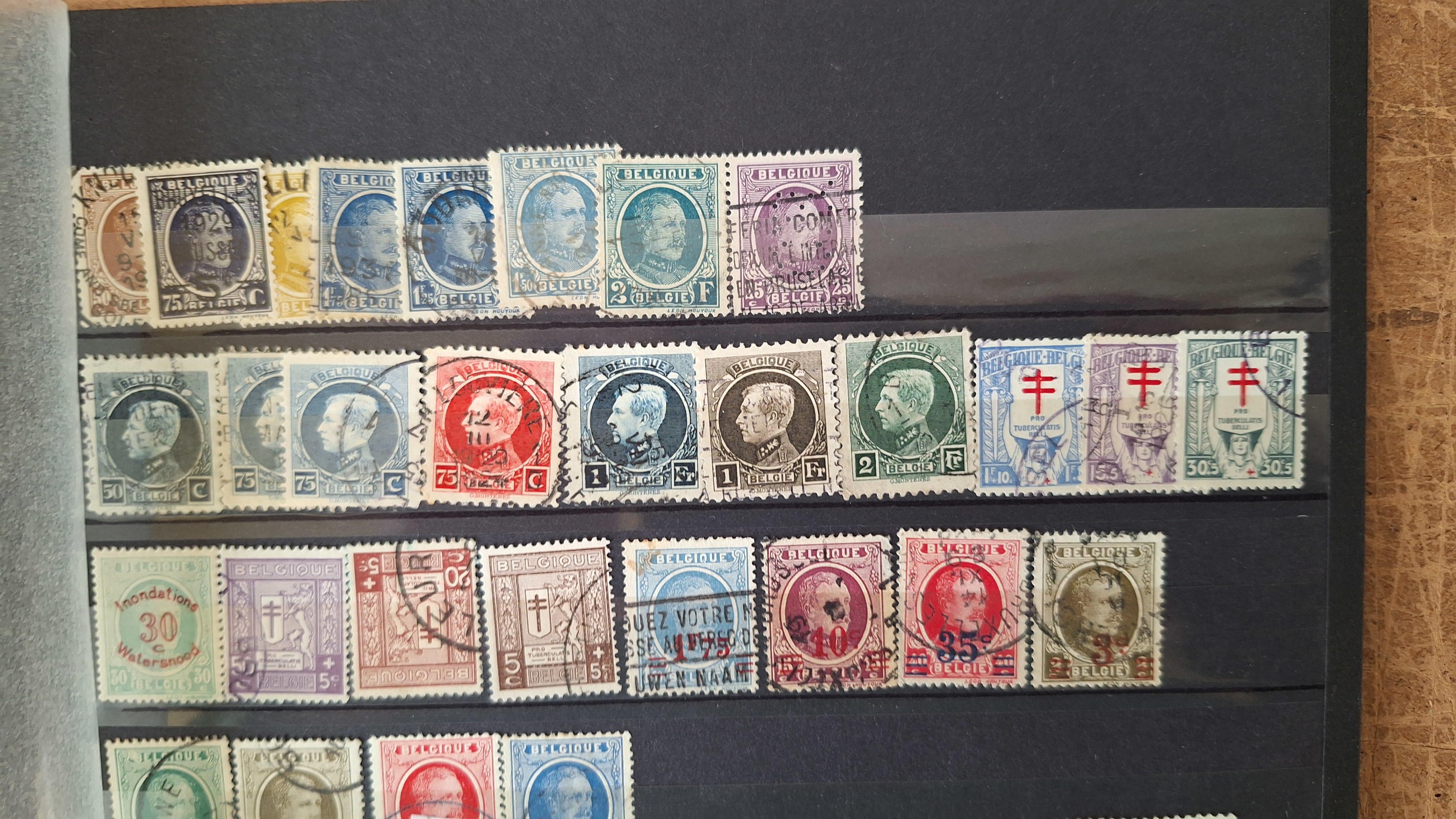 Verzameling diverse historische postzegels uit België – foto 7 – kavel bij Goeiendeal