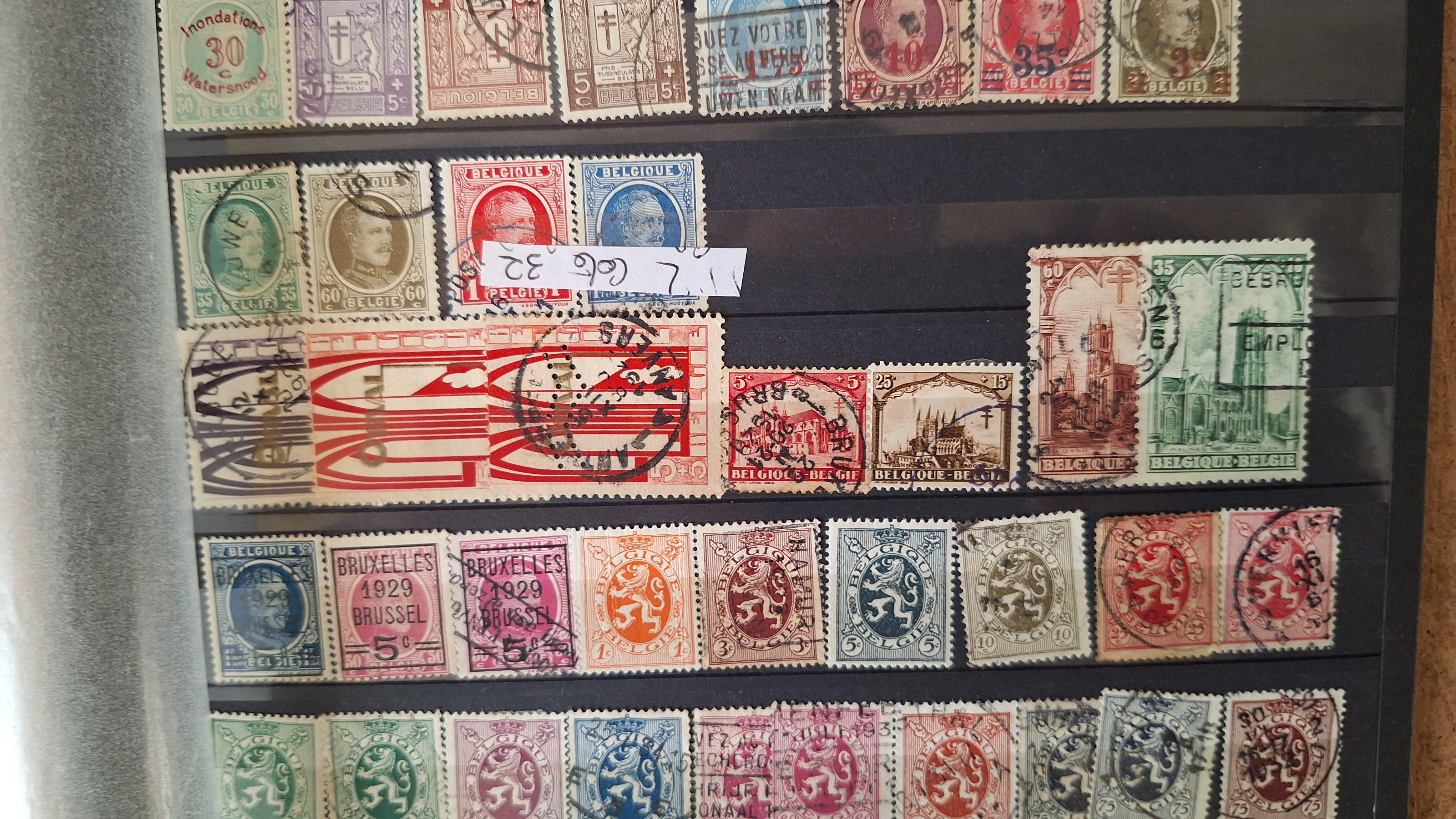 Verzameling diverse historische postzegels uit België – foto 8 – kavel bij Goeiendeal