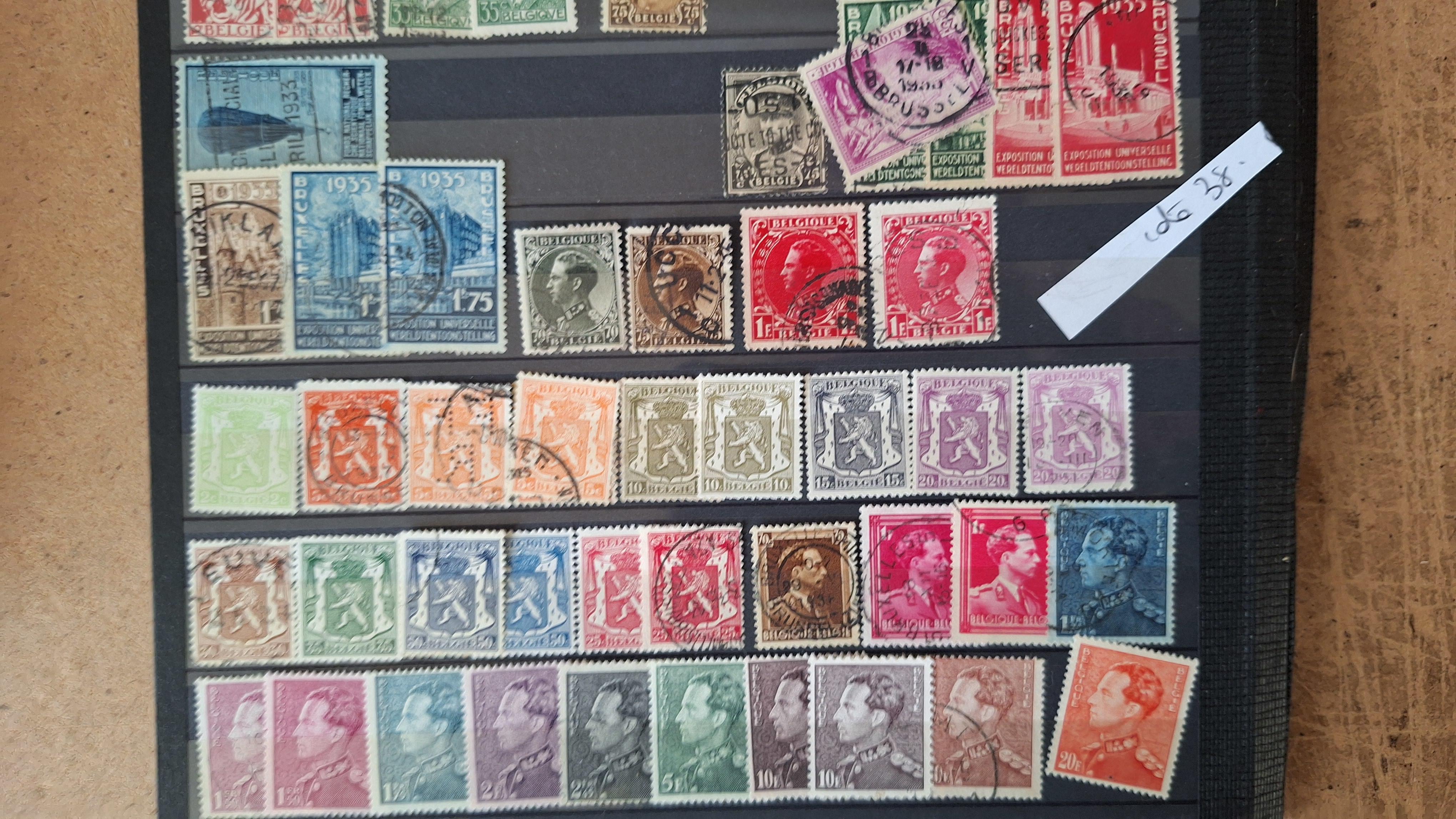Verzameling diverse historische postzegels uit België – foto 10 – kavel bij Goeiendeal