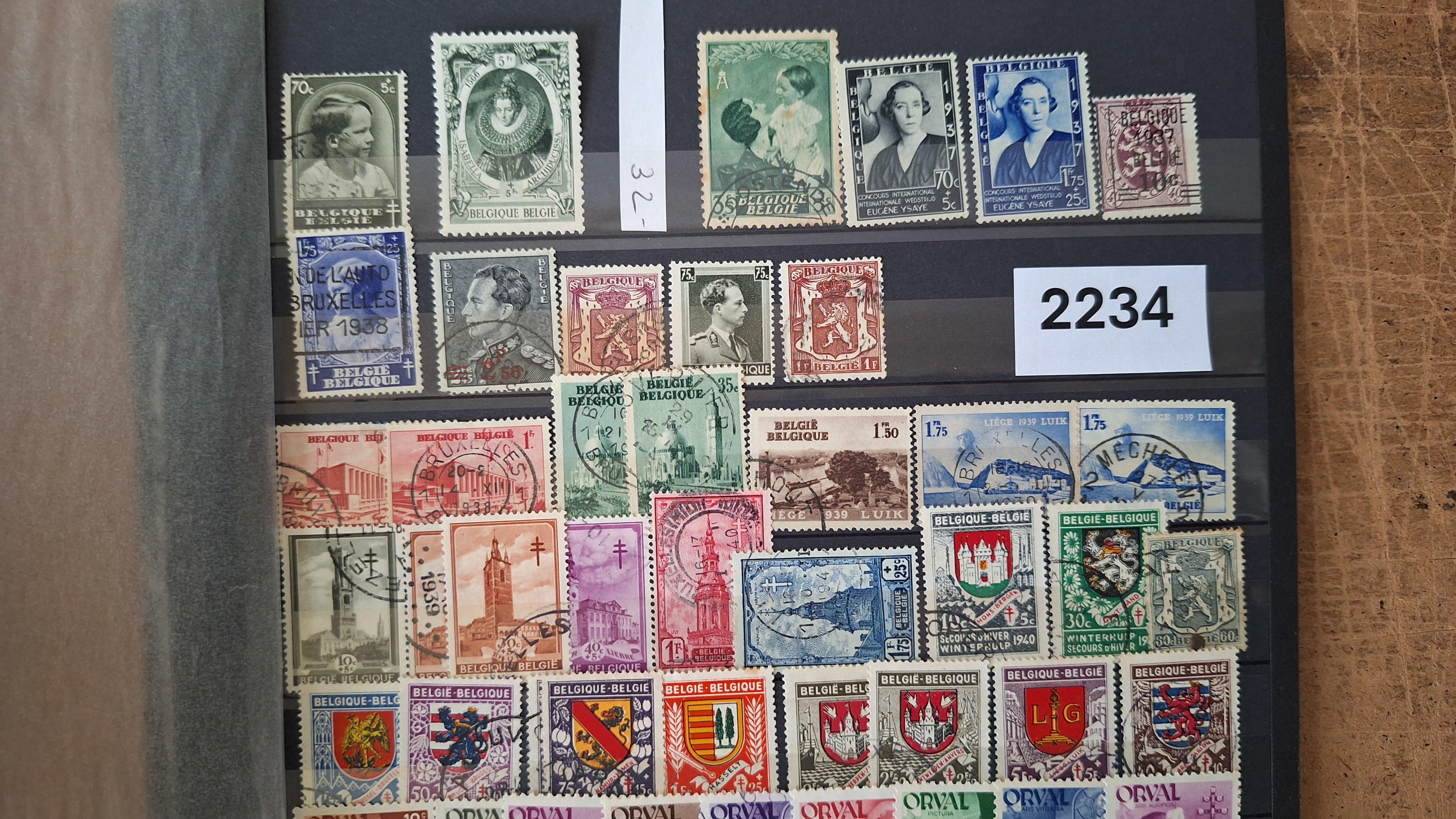 Verzameling historische postzegels uit België, waaronder diverse Orval-emissies – foto 5 – kavel bij Goeiendeal