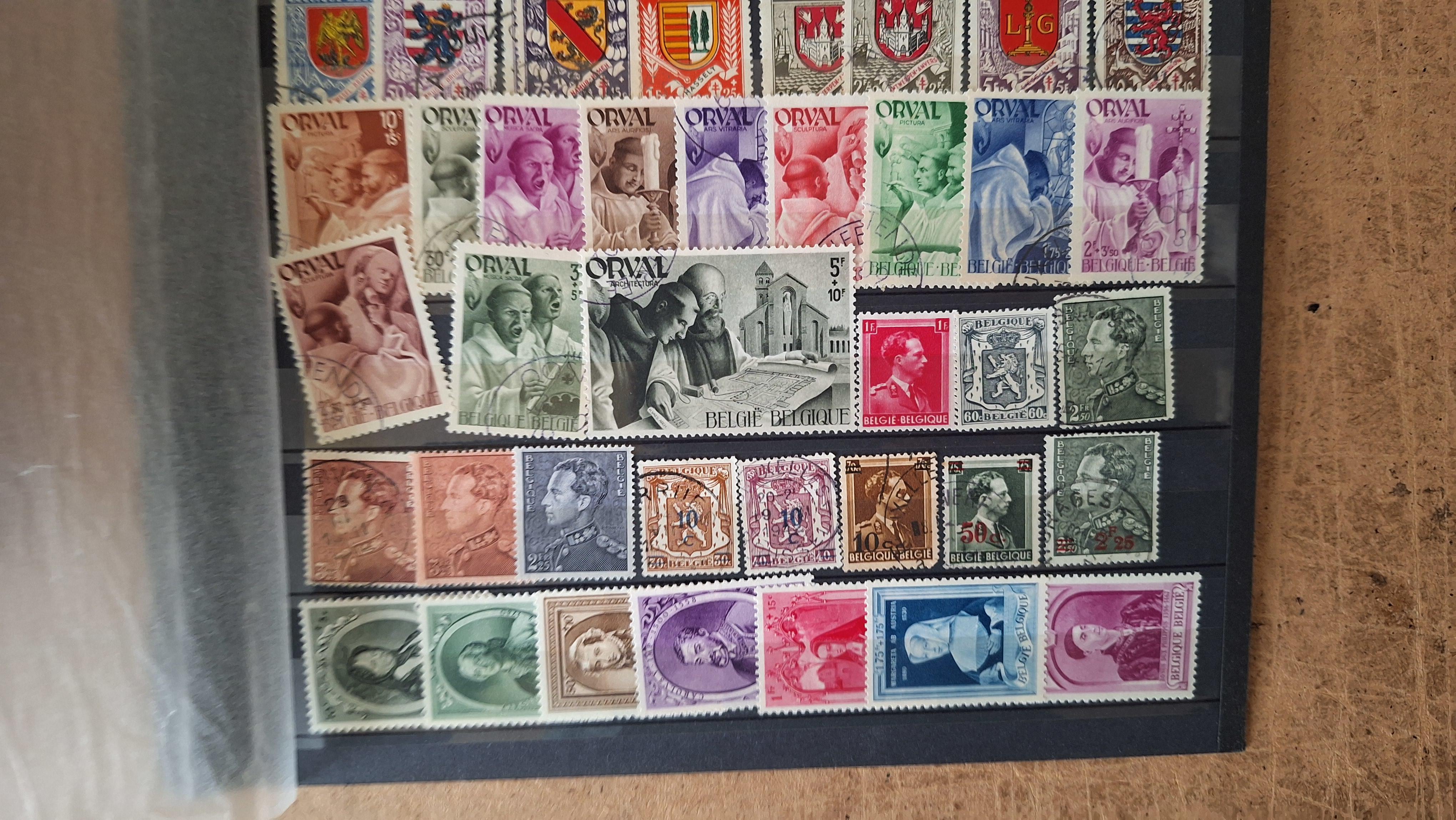 Verzameling historische postzegels uit België, waaronder diverse Orval-emissies – foto 6 – kavel bij Goeiendeal