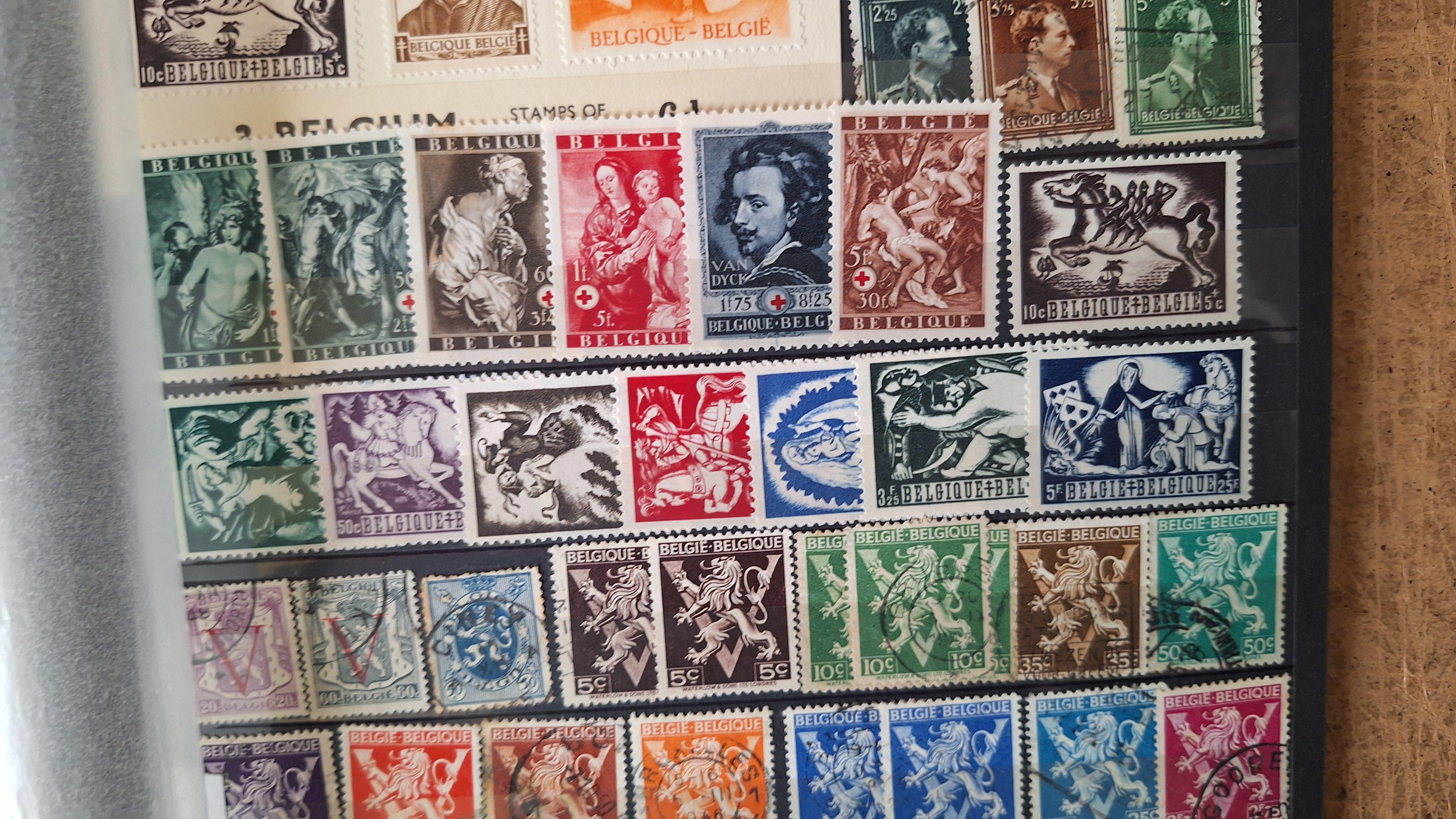 Verzameling historische postzegels uit België, inclusief een thematisch postzegelvel – foto 4 – kavel bij Goeiendeal