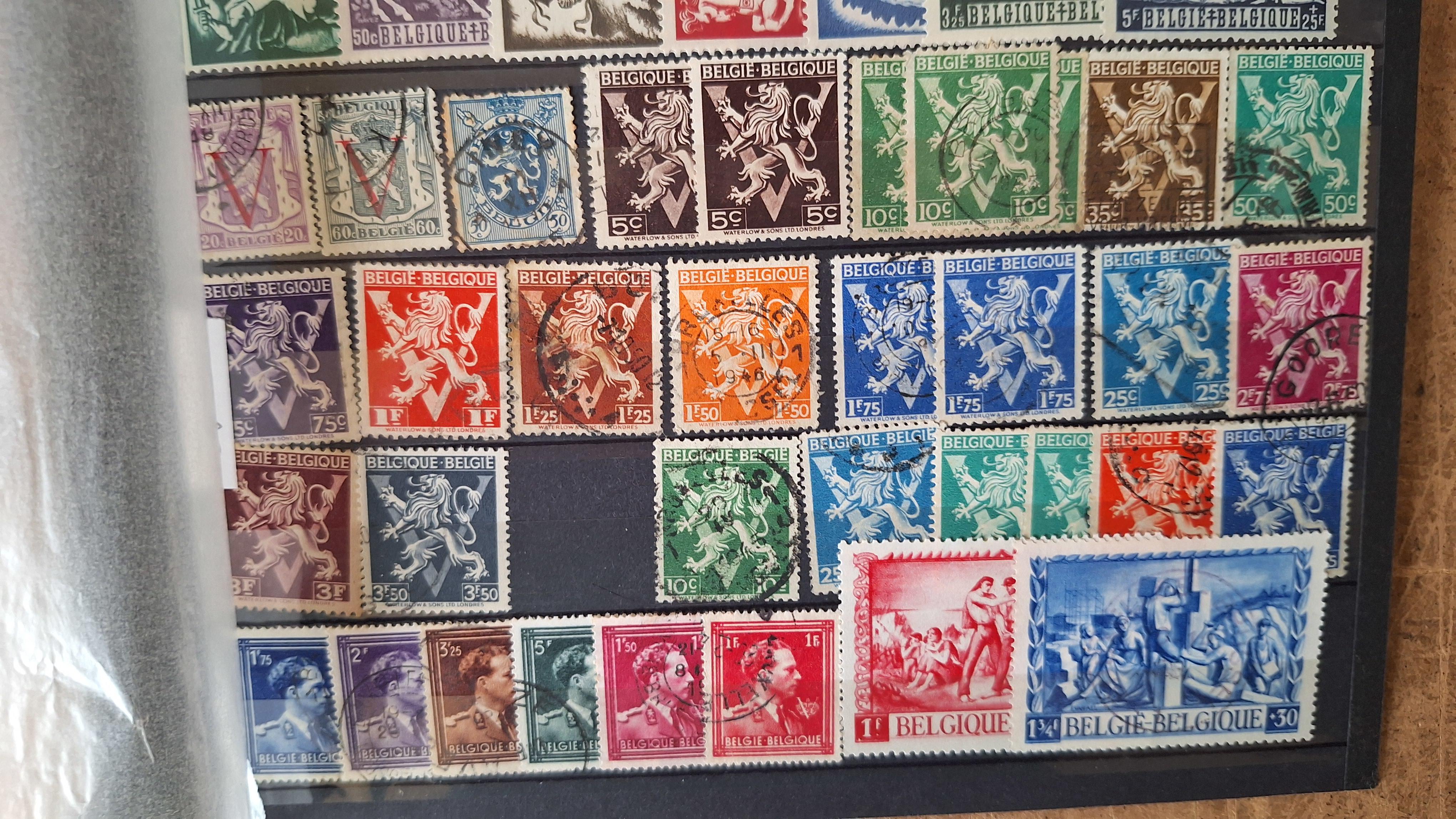 Verzameling historische postzegels uit België, inclusief een thematisch postzegelvel – foto 5 – kavel bij Goeiendeal