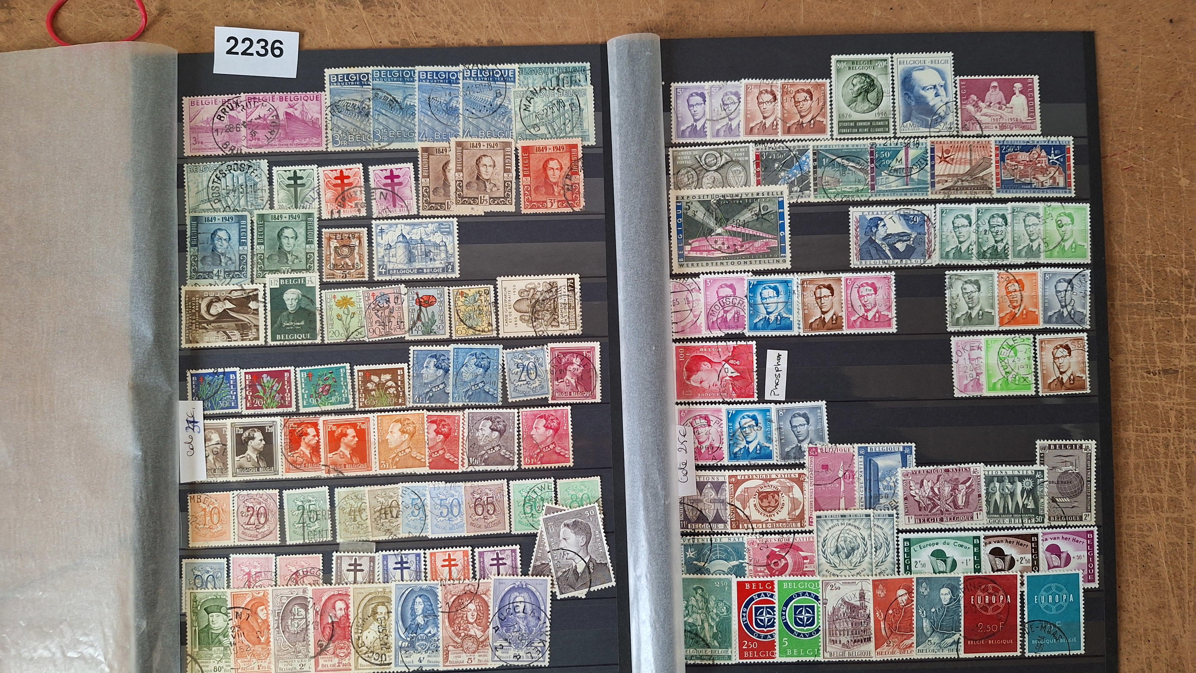 Verzameling uiteenlopende historische postzegels uit België – kavel bij Goeiendeal