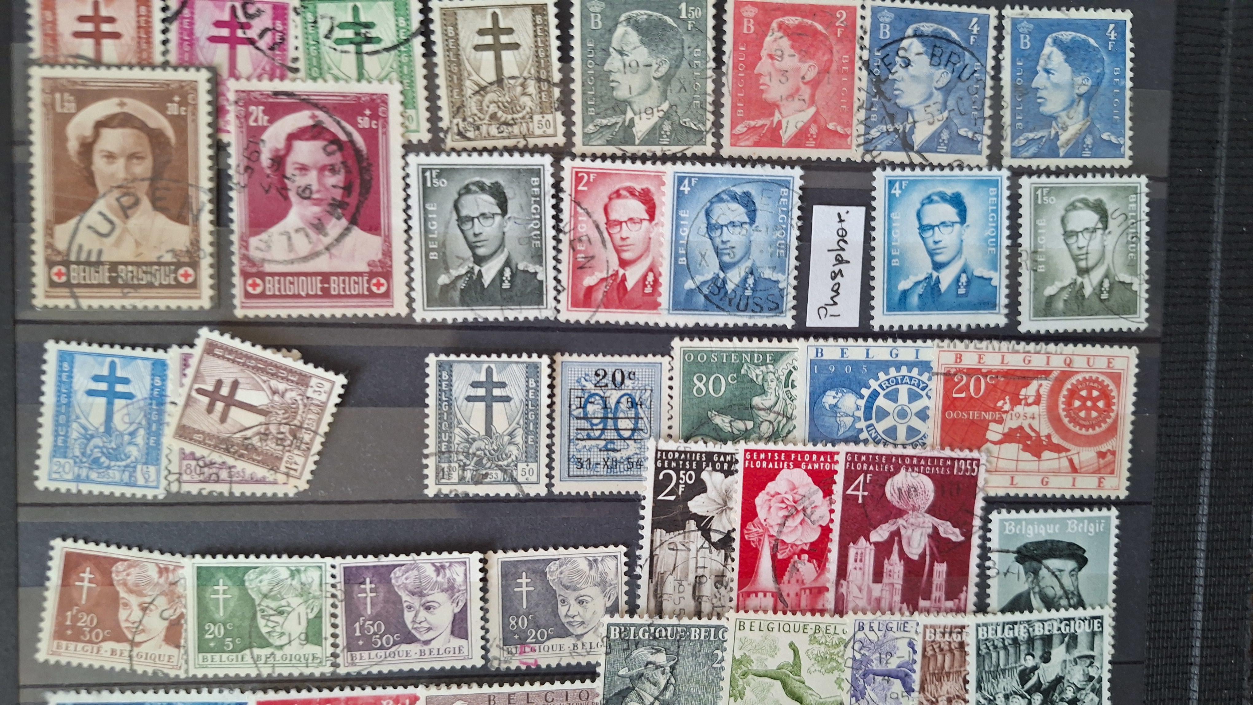 Verzameling uiteenlopende historische postzegels uit België – foto 3 – kavel bij Goeiendeal