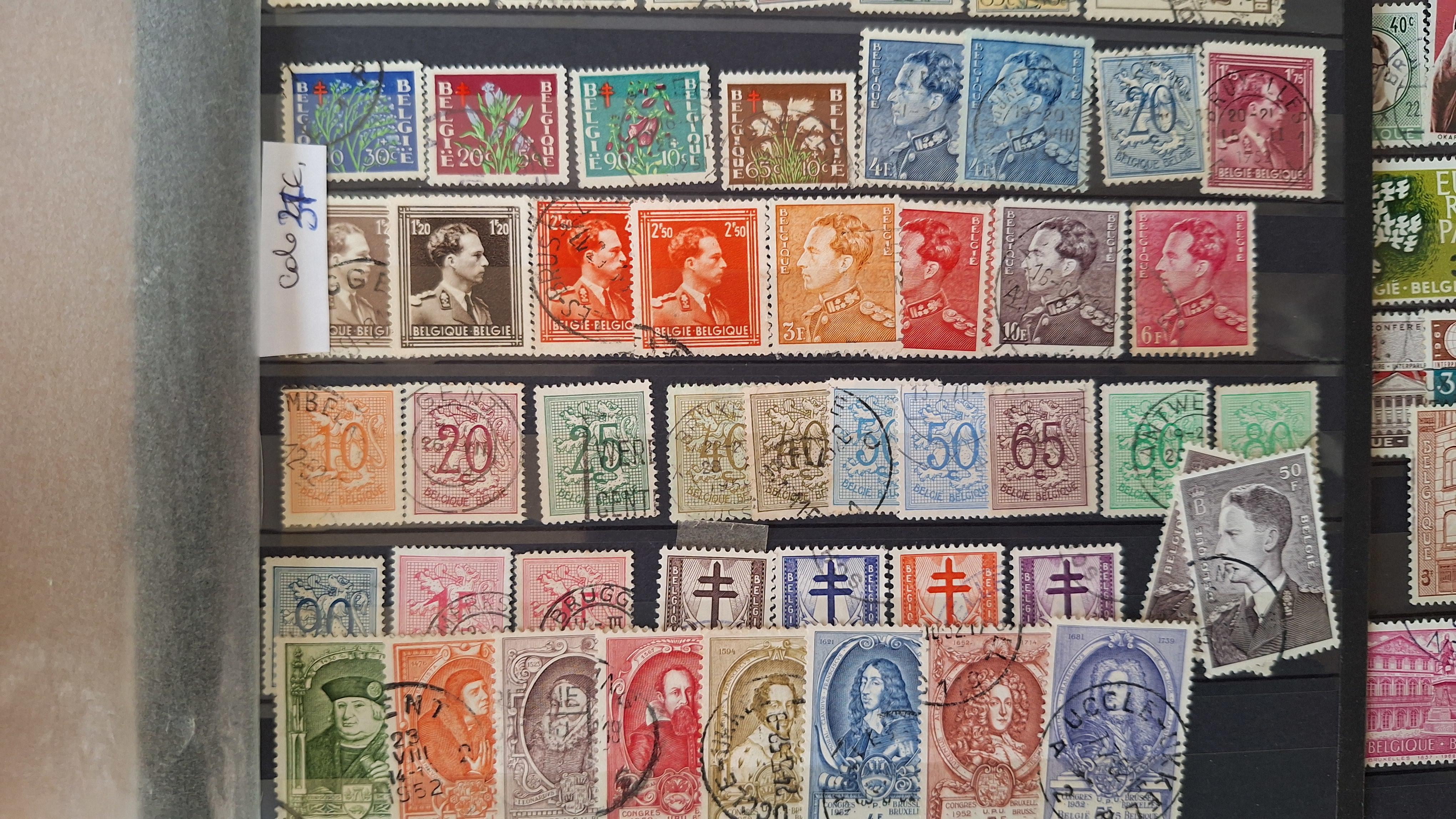 Verzameling uiteenlopende historische postzegels uit België – foto 5 – kavel bij Goeiendeal