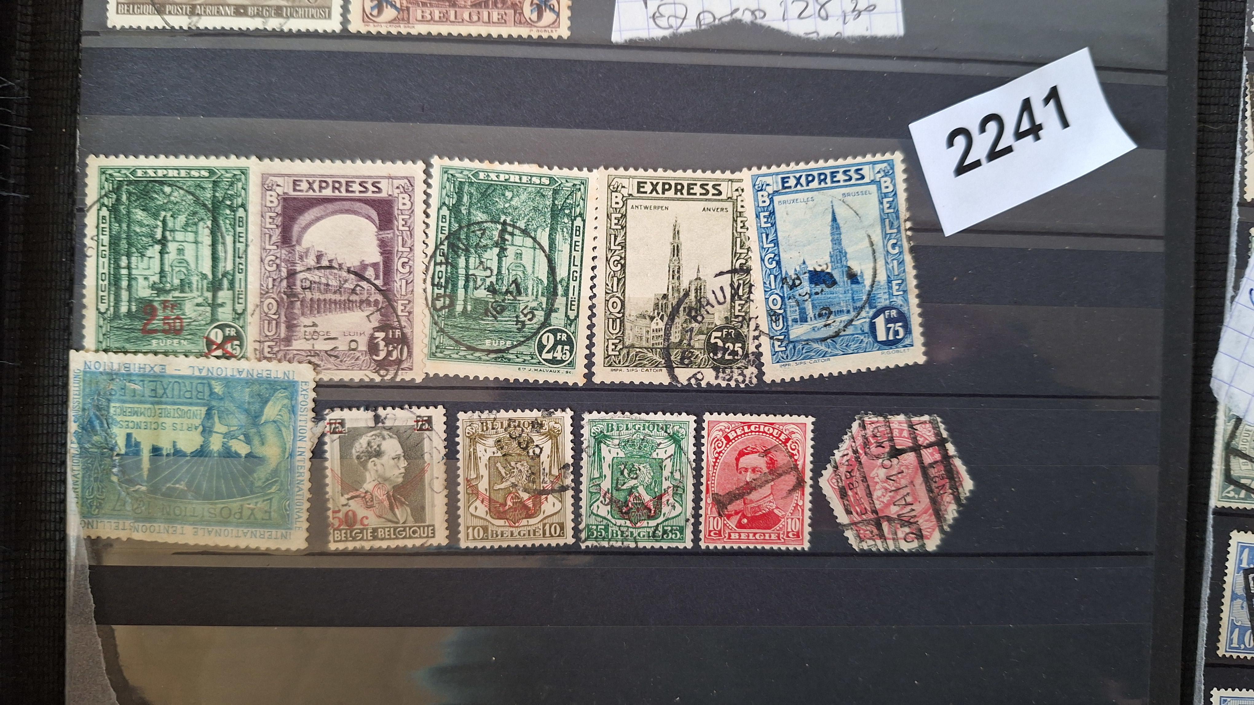 Verzameling historische postzegels uit België, overzichtelijk gesorteerd over meerdere bladen – foto 3 – kavel bij Goeiendeal