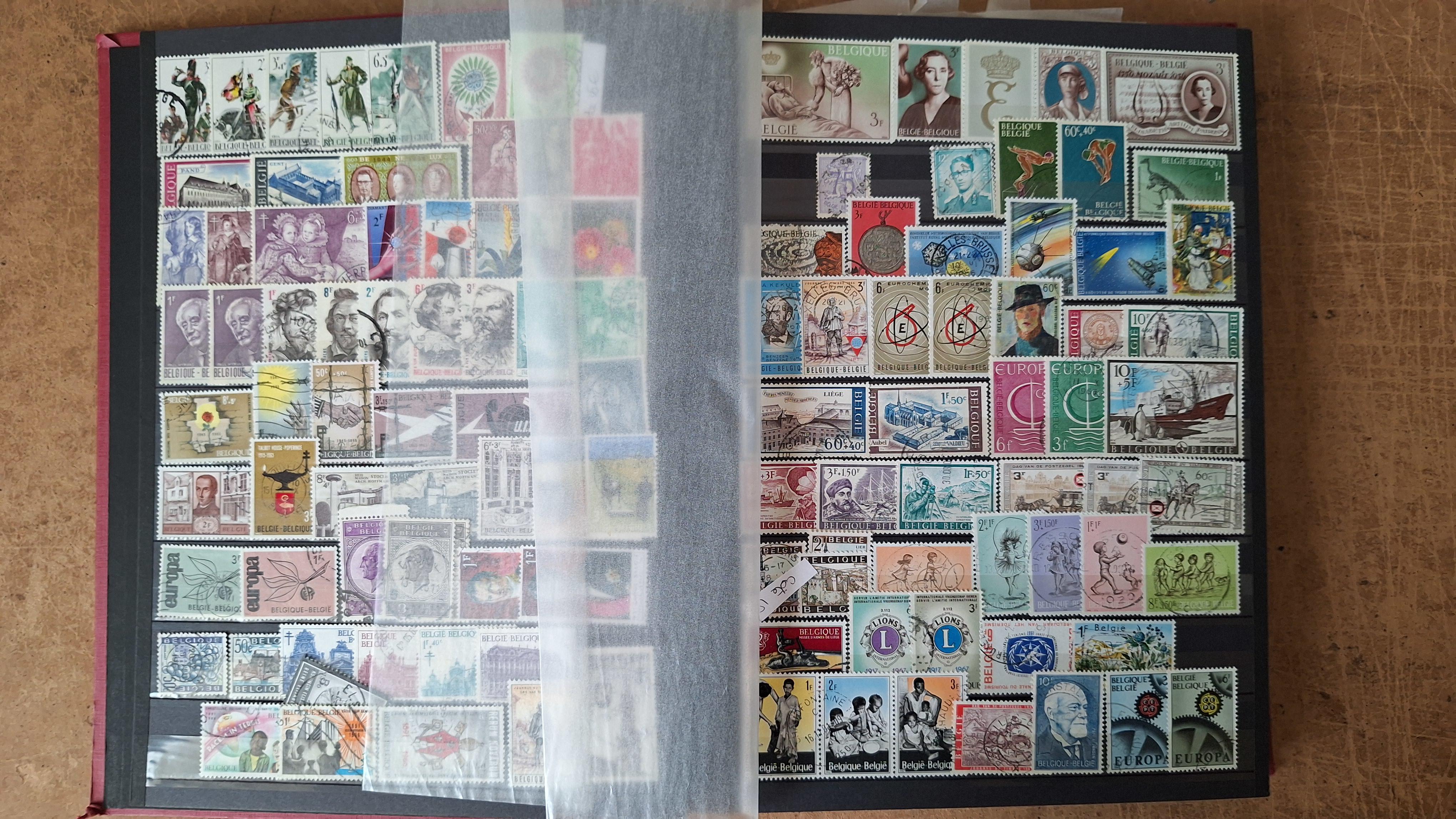 Postzegelalbum gevuld met postzegels van België – foto 3 – kavel bij Goeiendeal