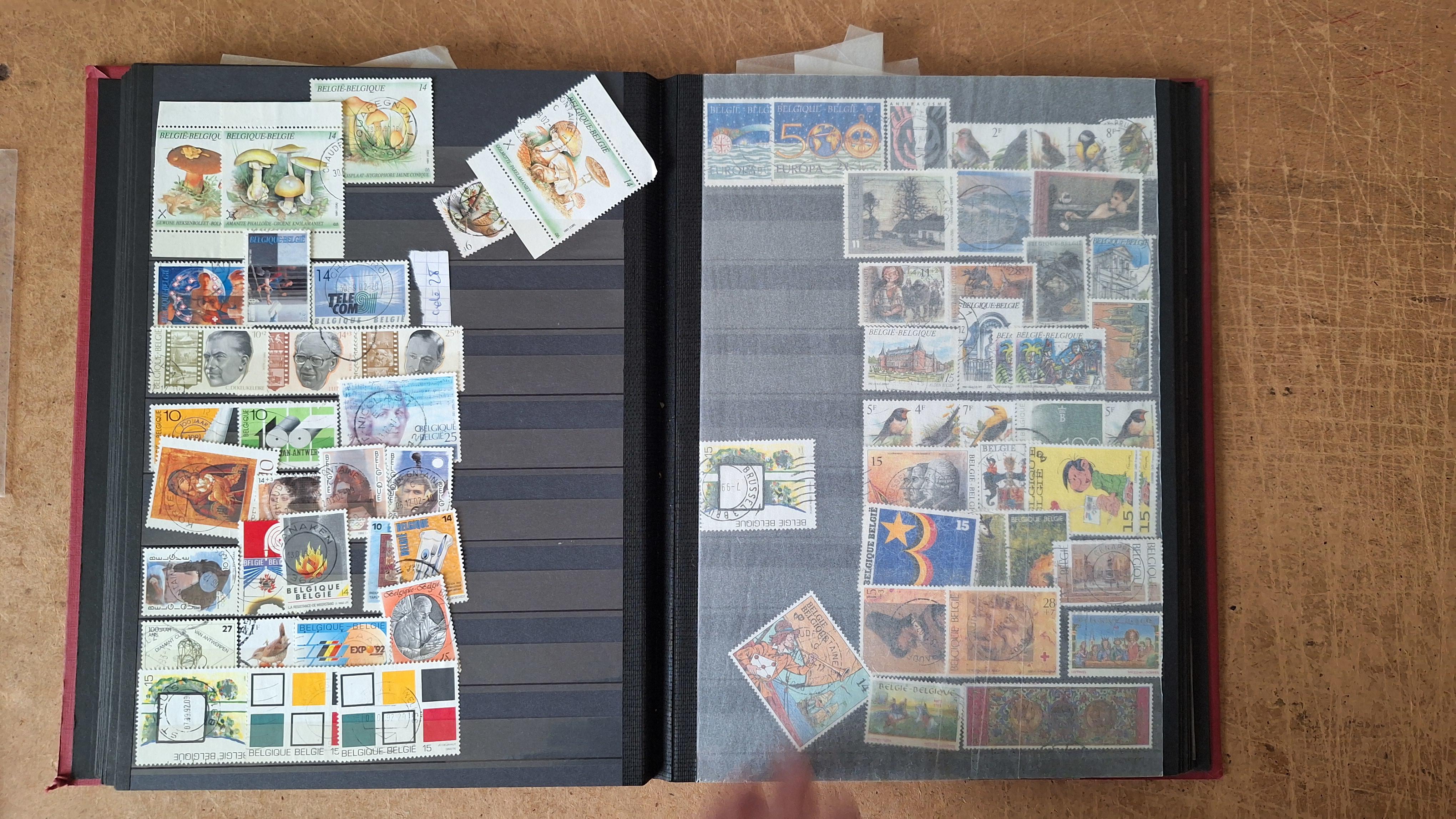 Postzegelalbum gevuld met postzegels van België – foto 10 – kavel bij Goeiendeal