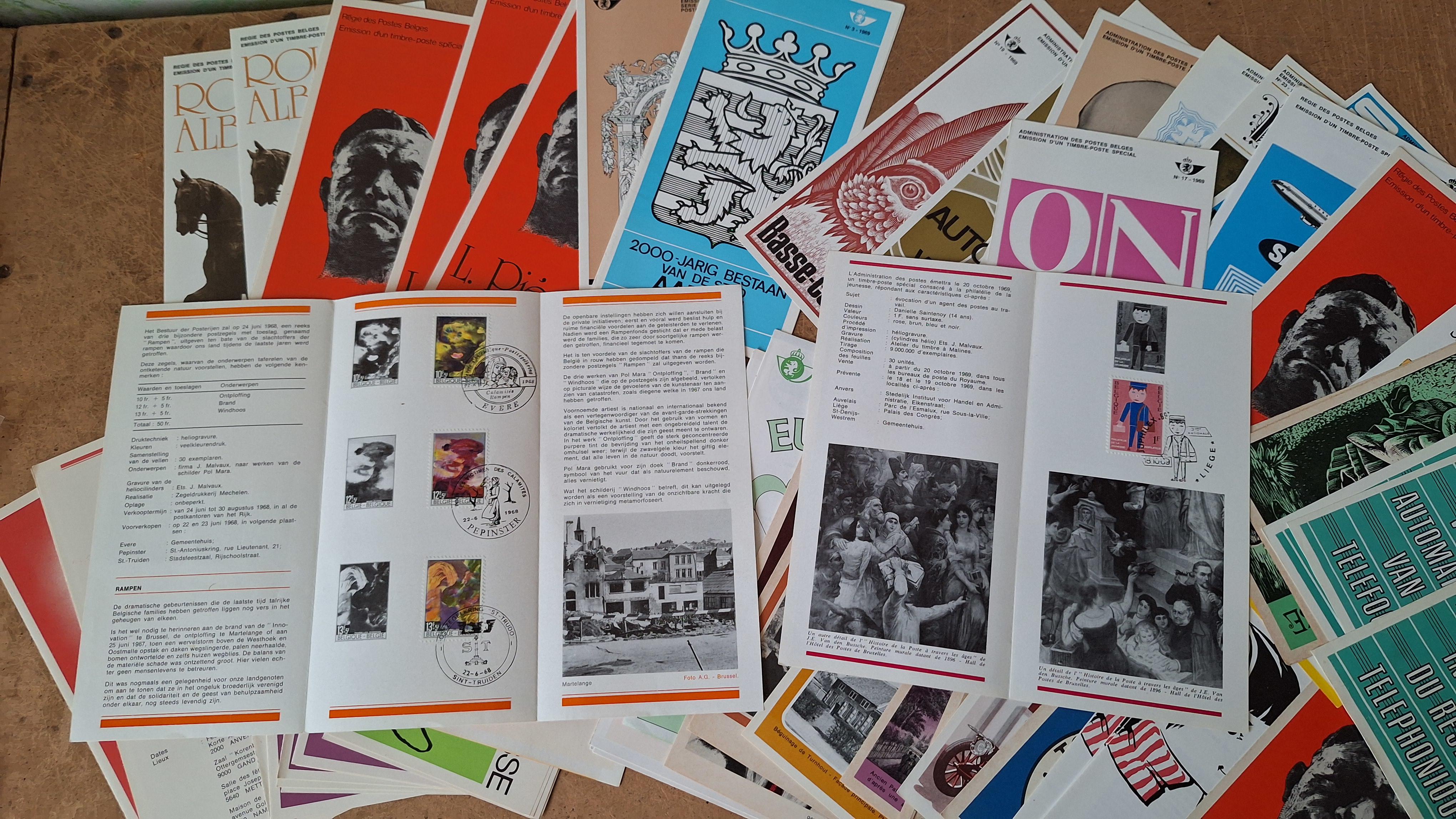 Verzameling Belgische eerstedaguitgiften met uiteenlopende illustraties en historische figuren – foto 2 – kavel bij Goeiendeal