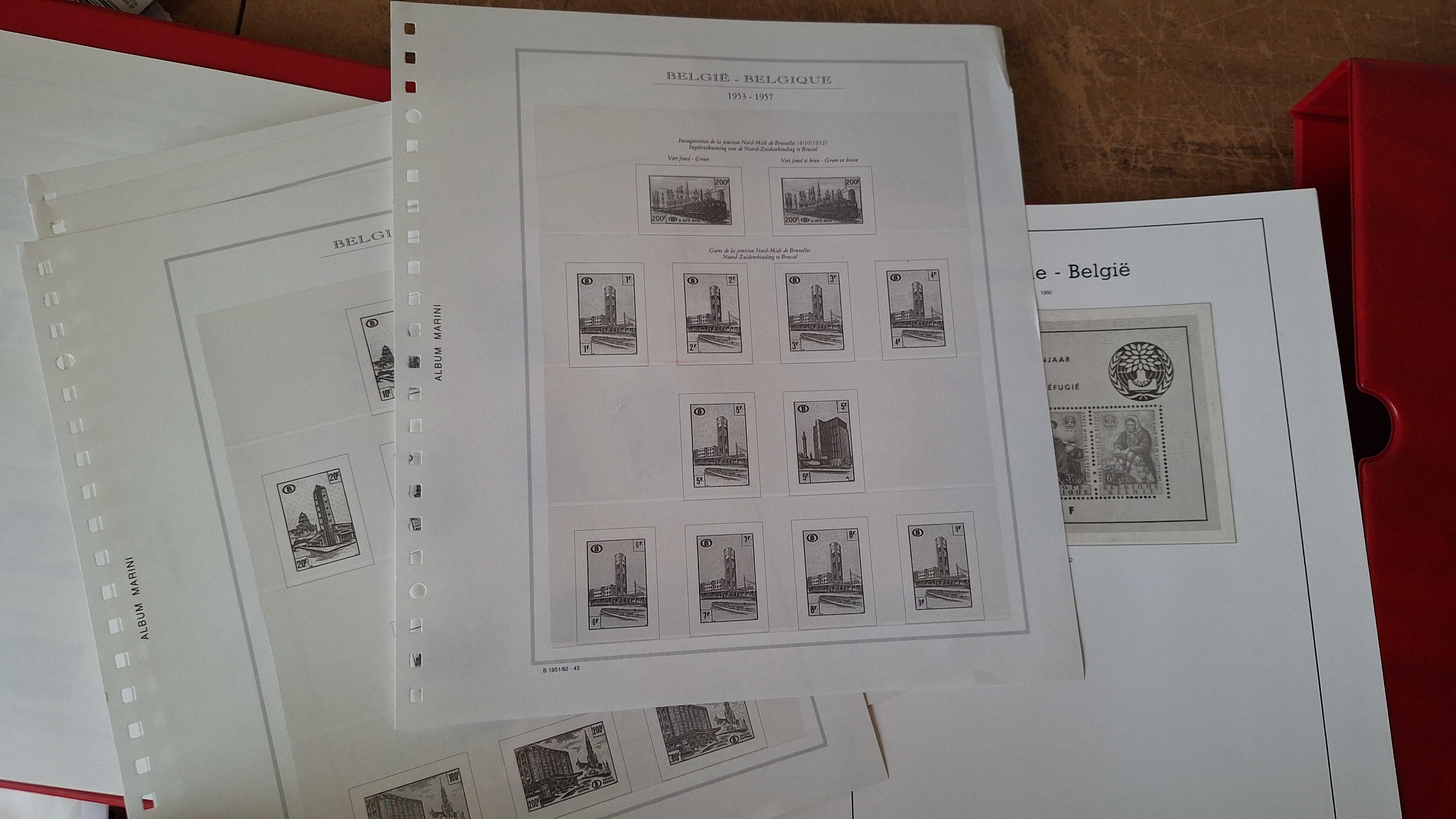 Postzegelalbum Yvert & Tillier met bladen zonder postzegels België – foto 3 – kavel bij Goeiendeal