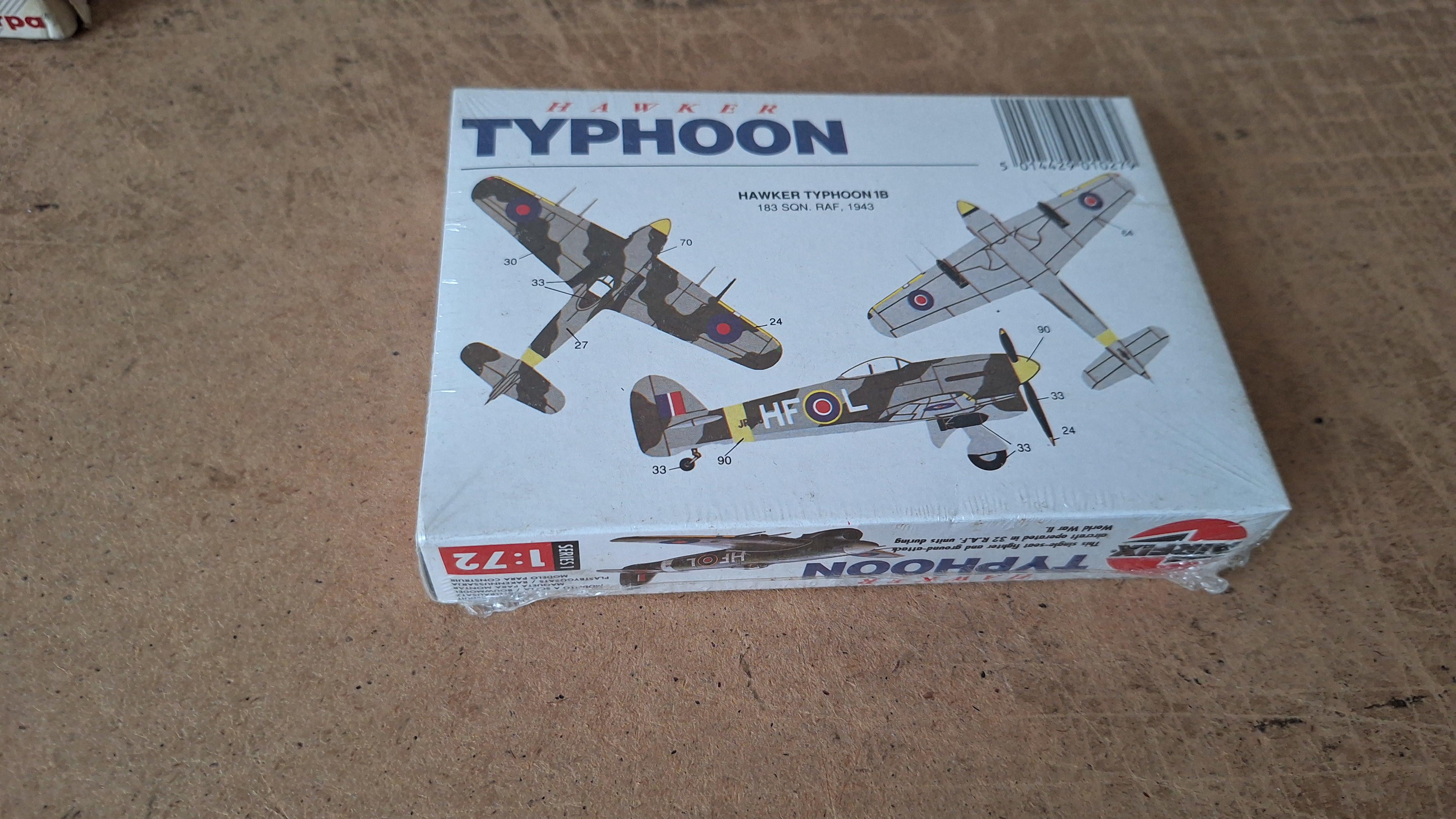 Airfix modelbouwdoos Hawker Typhoon jachtvliegtuig op schaal 1:72 – foto 3 – kavel bij Goeiendeal