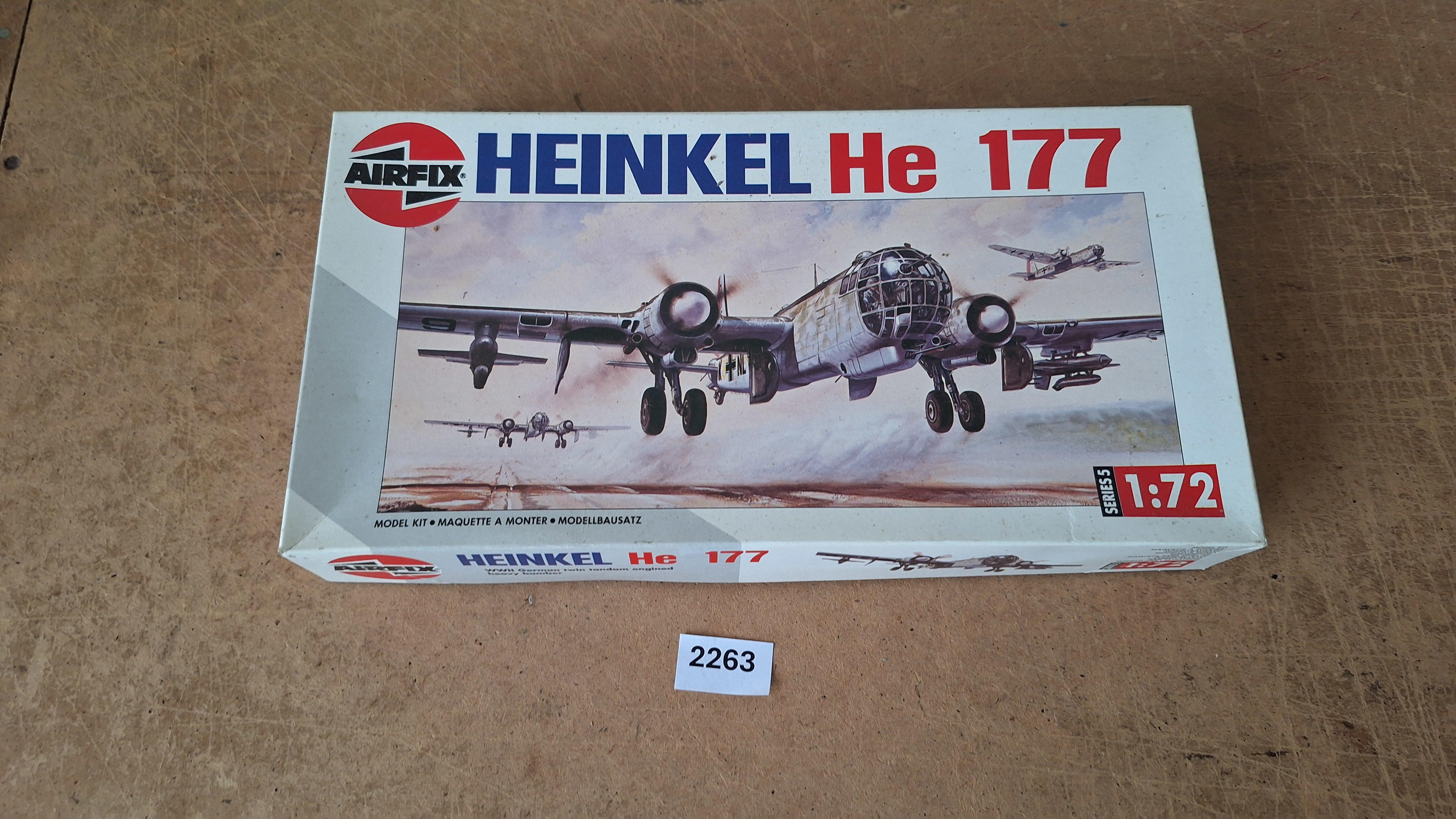 Airfix modelbouwdoos Heinkel He 177 bommenwerper op schaal 1:72 – kavel bij Goeiendeal