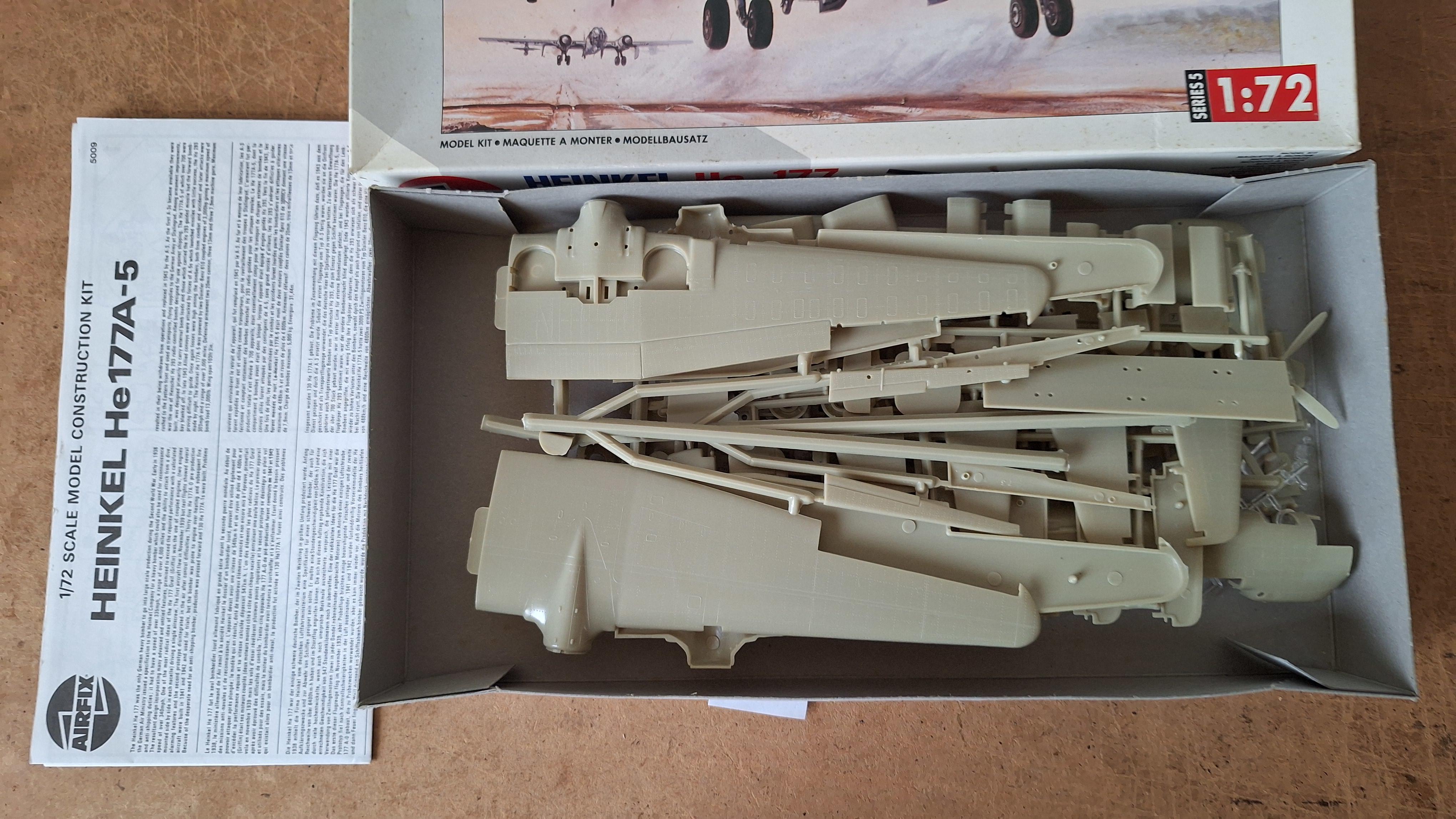 Airfix modelbouwdoos Heinkel He 177 bommenwerper op schaal 1:72 – foto 2 – kavel bij Goeiendeal