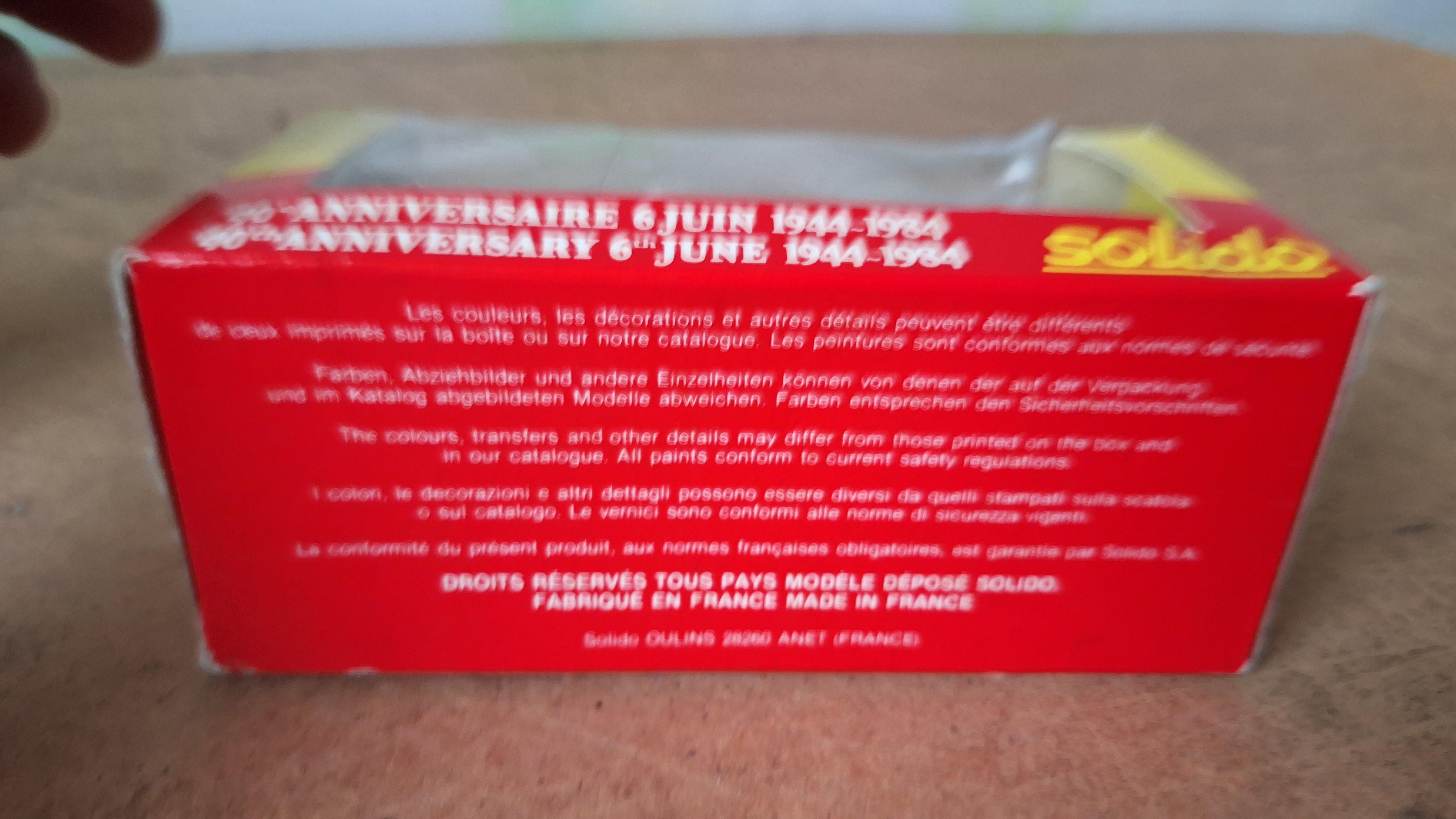 Solido schaalmodel militaire pantserwagen (40 jaar D-Day) – foto 4 – kavel bij Goeiendeal