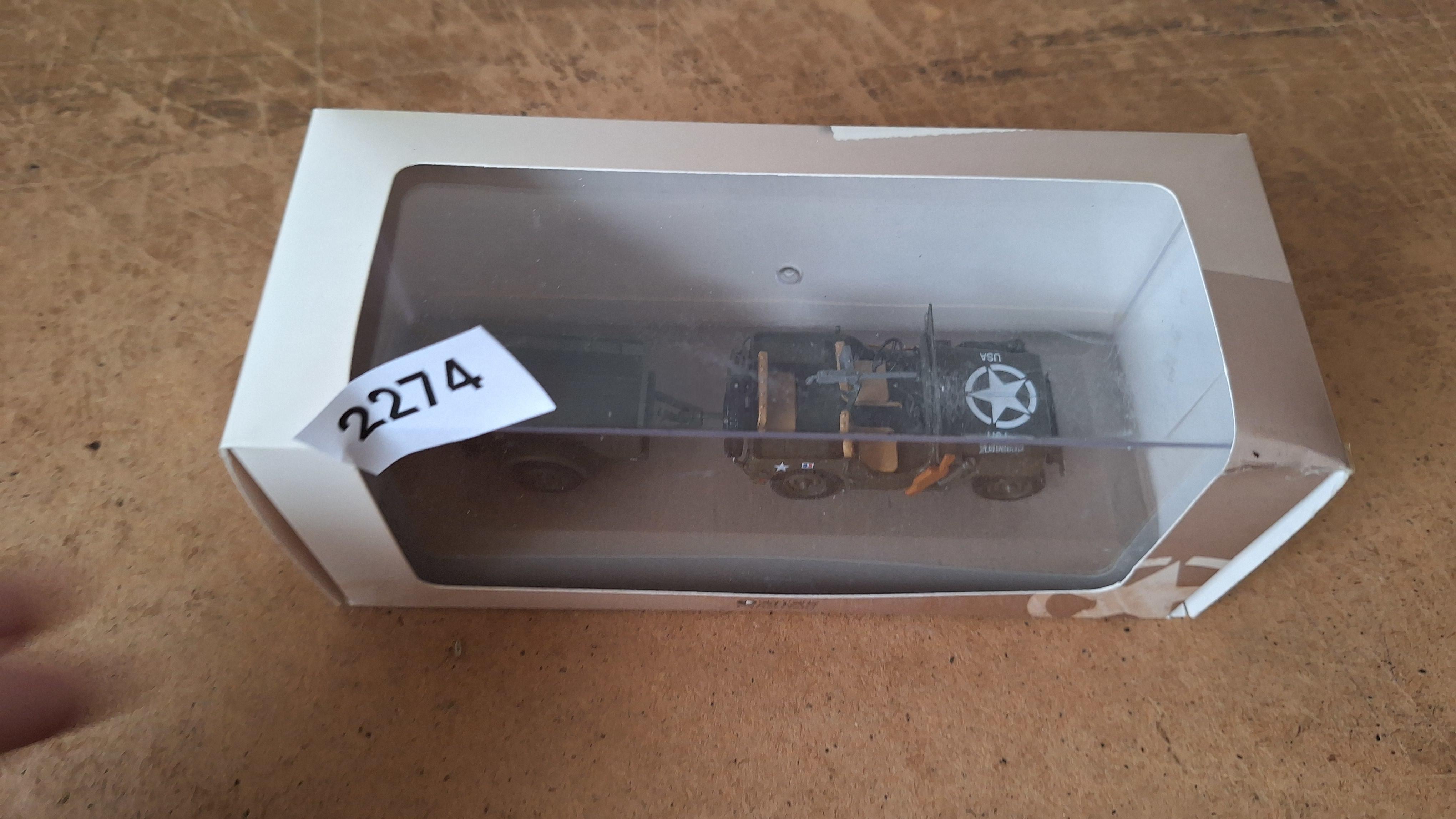 Editions Atlas schaalmodel Jeep Willys MB met aanhangwagen – foto 2 – kavel bij Goeiendeal