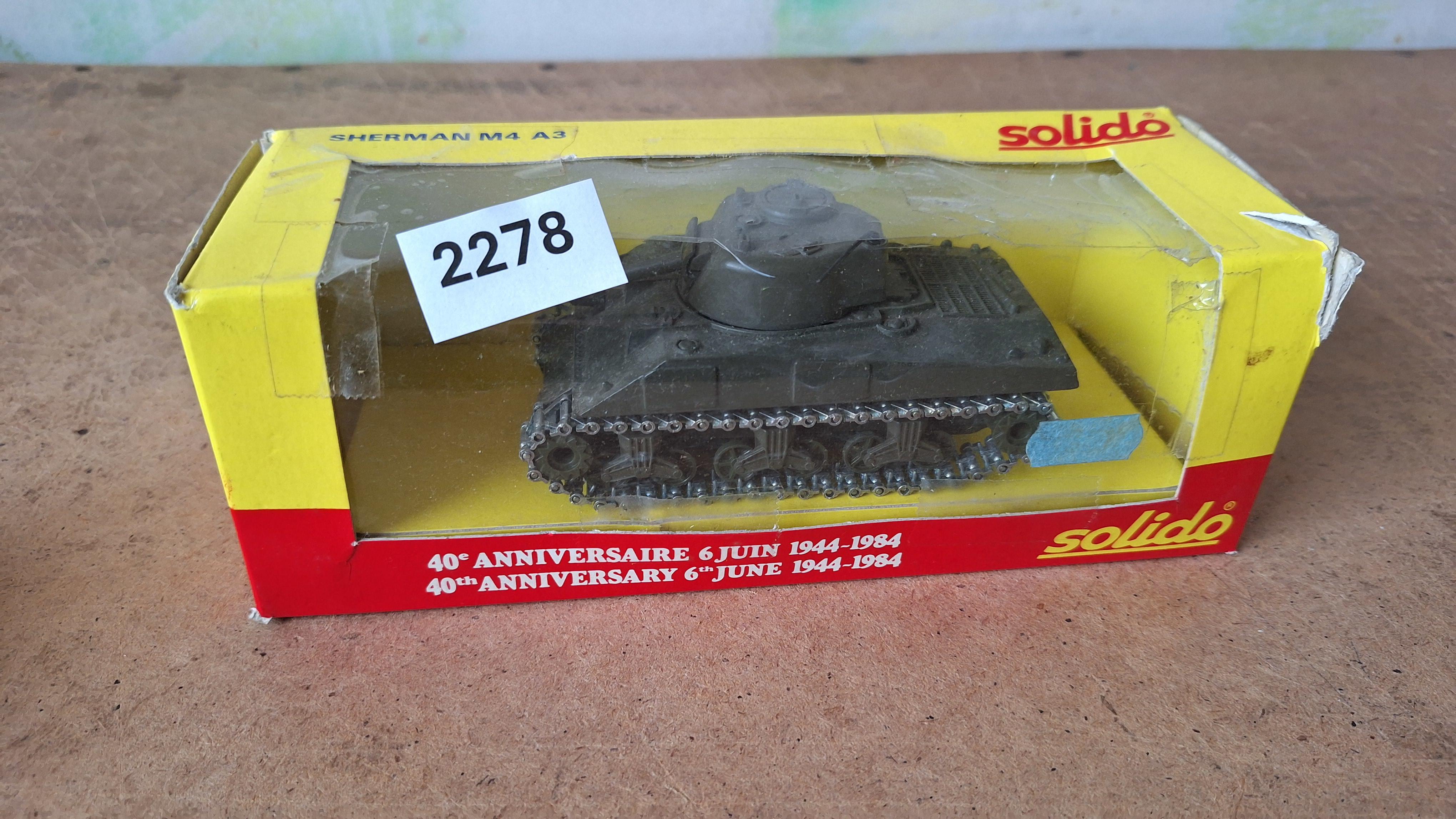Solido schaalmodel Sherman M4 A3 tank (40 jaar D-Day) – kavel bij Goeiendeal