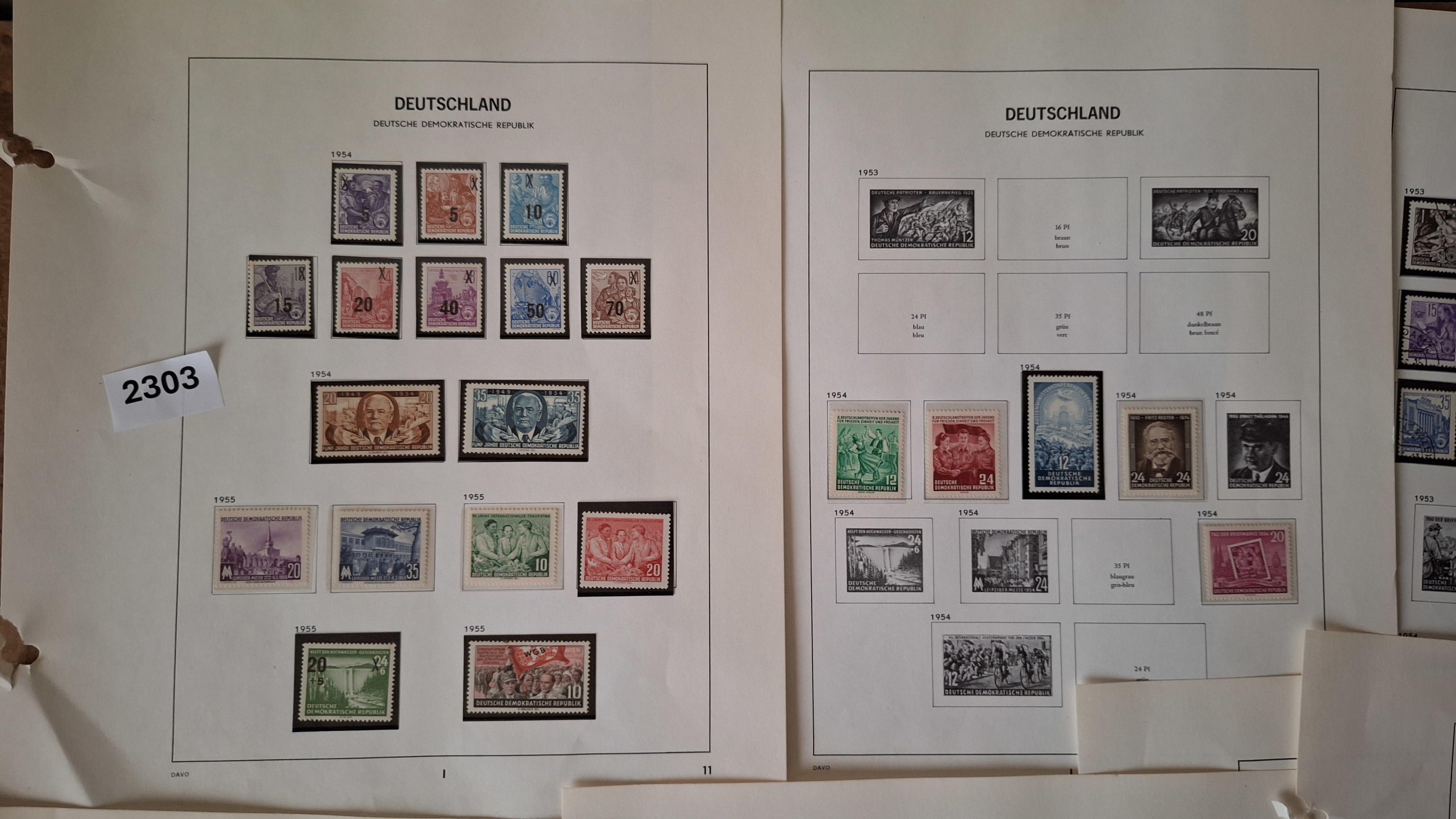 Verzameling historische postzegels uit Duitsland (DDR) op albumbladen – foto 2 – kavel bij Goeiendeal