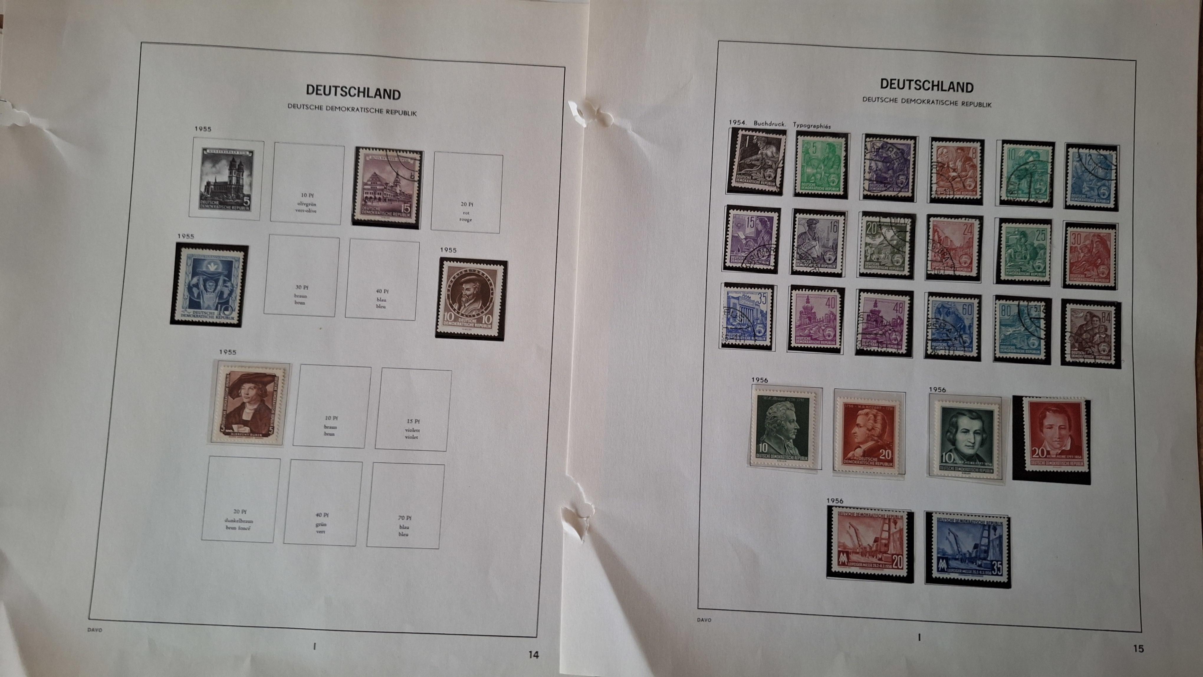 Verzameling historische postzegels uit Duitsland (DDR) op albumbladen – foto 5 – kavel bij Goeiendeal