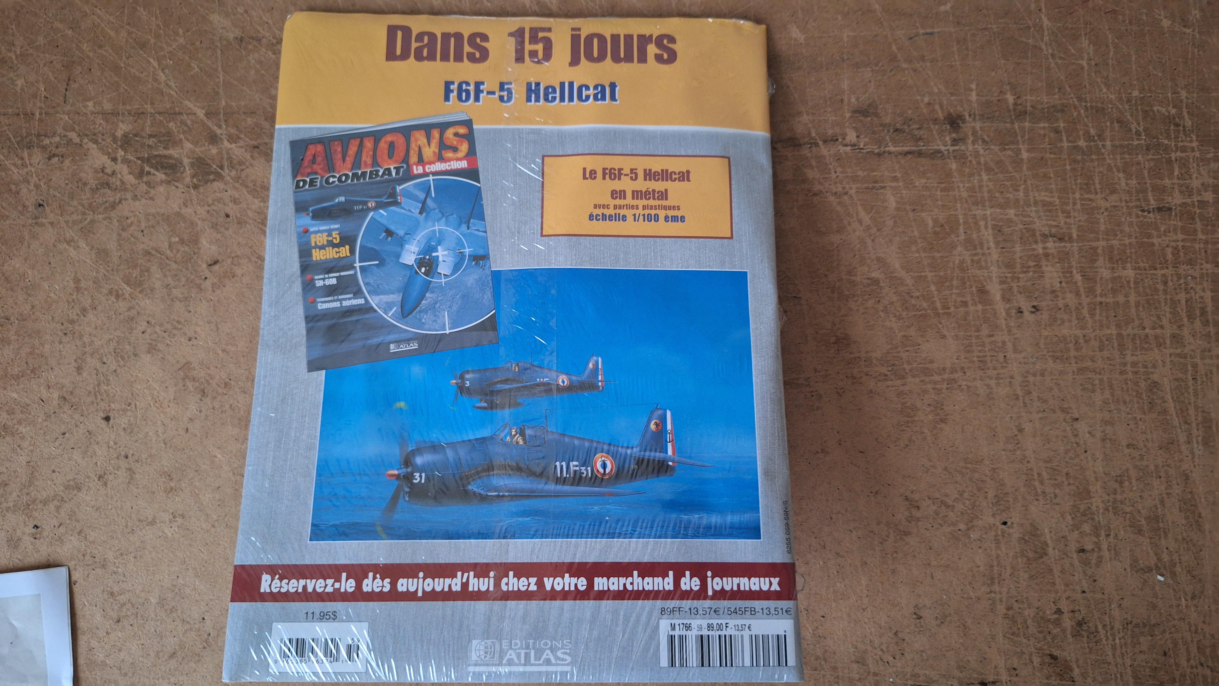 Editions Atlas miniatuurmodel Amerikaans jachtvliegtuig F4U Corsair met begeleidend tijdschrift – foto 3 – kavel bij Goeiendeal
