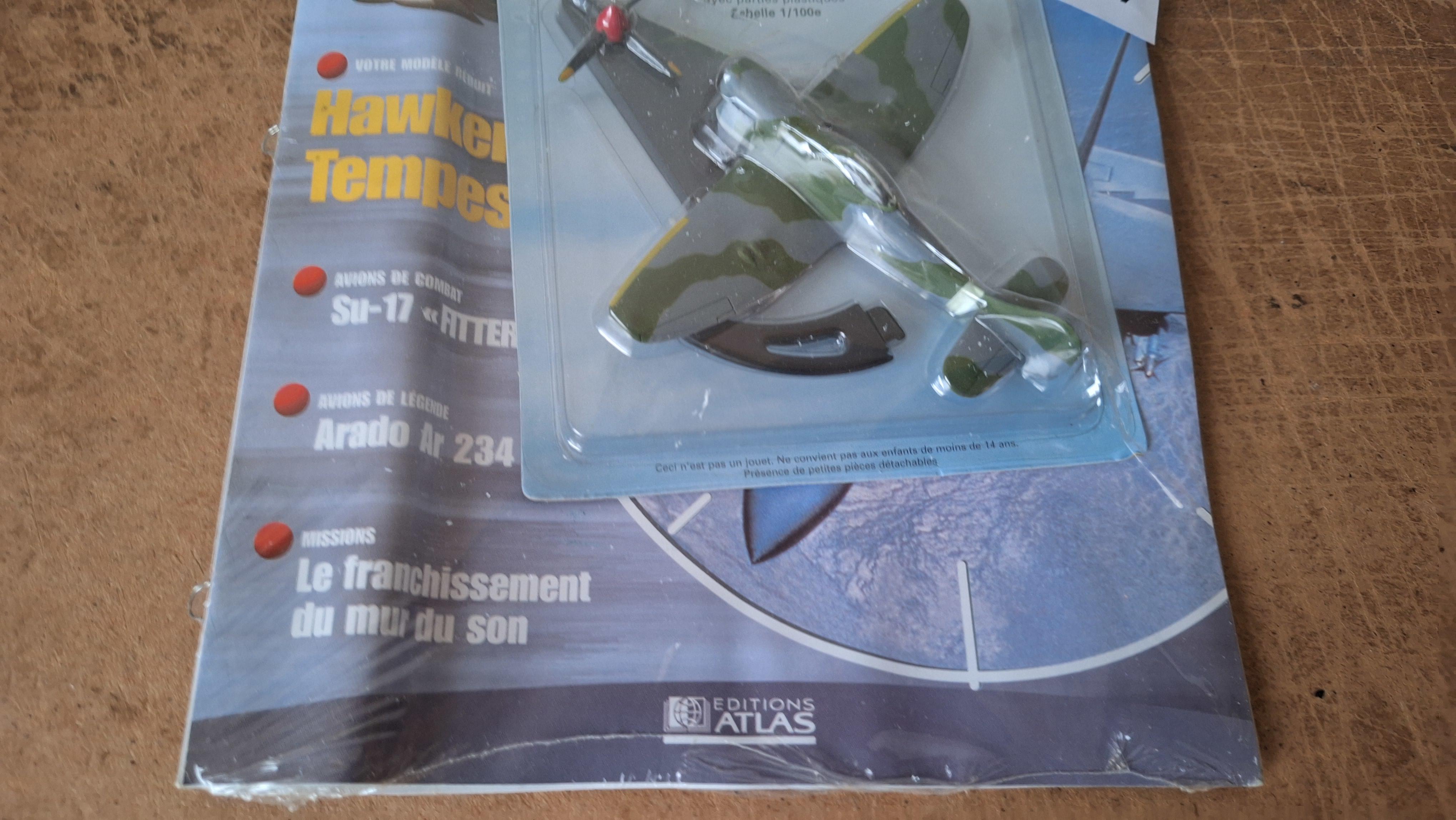 Editions Atlas miniatuurmodel Brits jachtvliegtuig Hawker Tempest met begeleidend tijdschrift – foto 3 – kavel bij Goeiendeal
