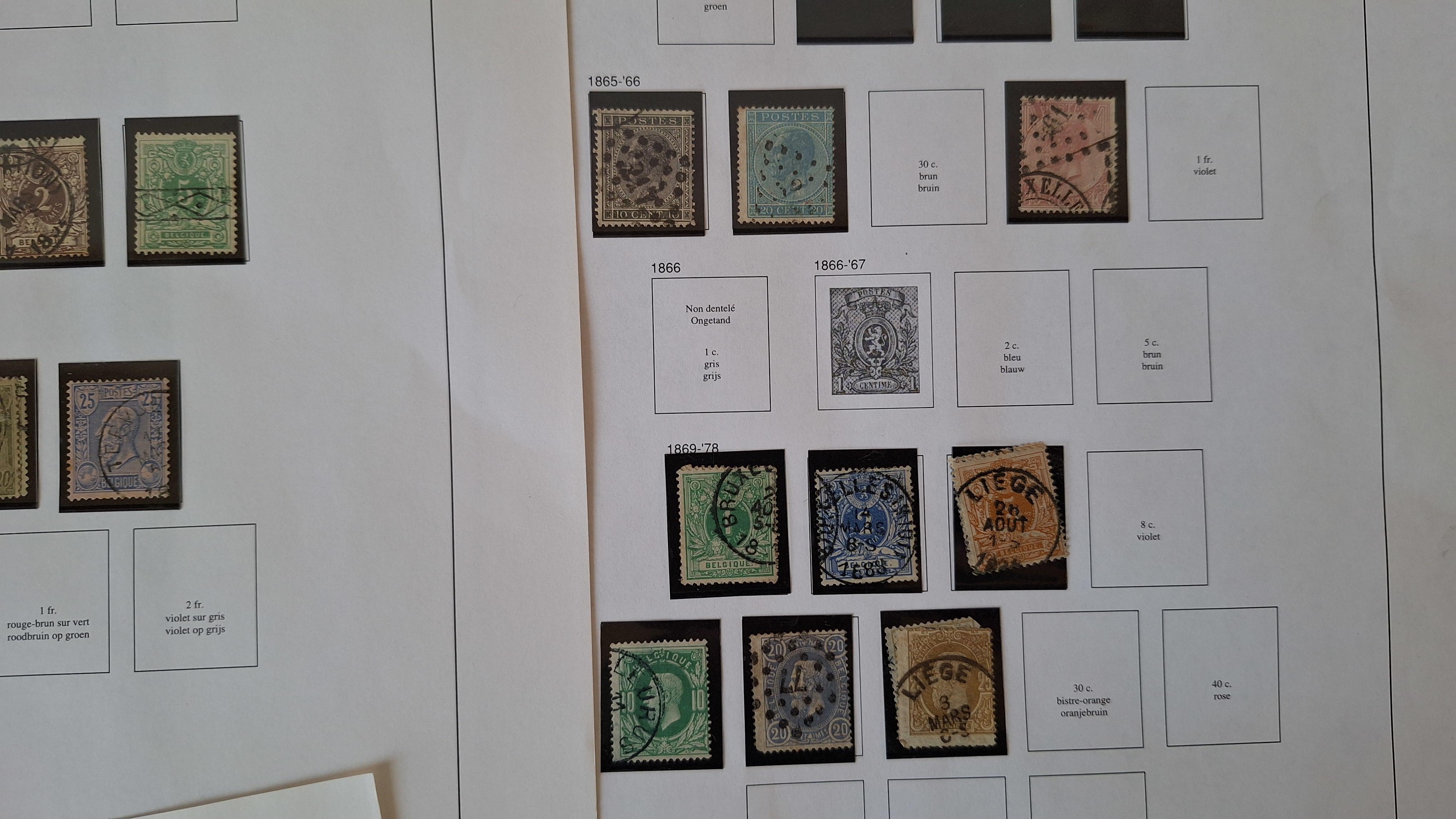 Belgische postzegels, Diverse historische postzegels op 4 albumbladen – foto 4 – kavel bij Goeiendeal
