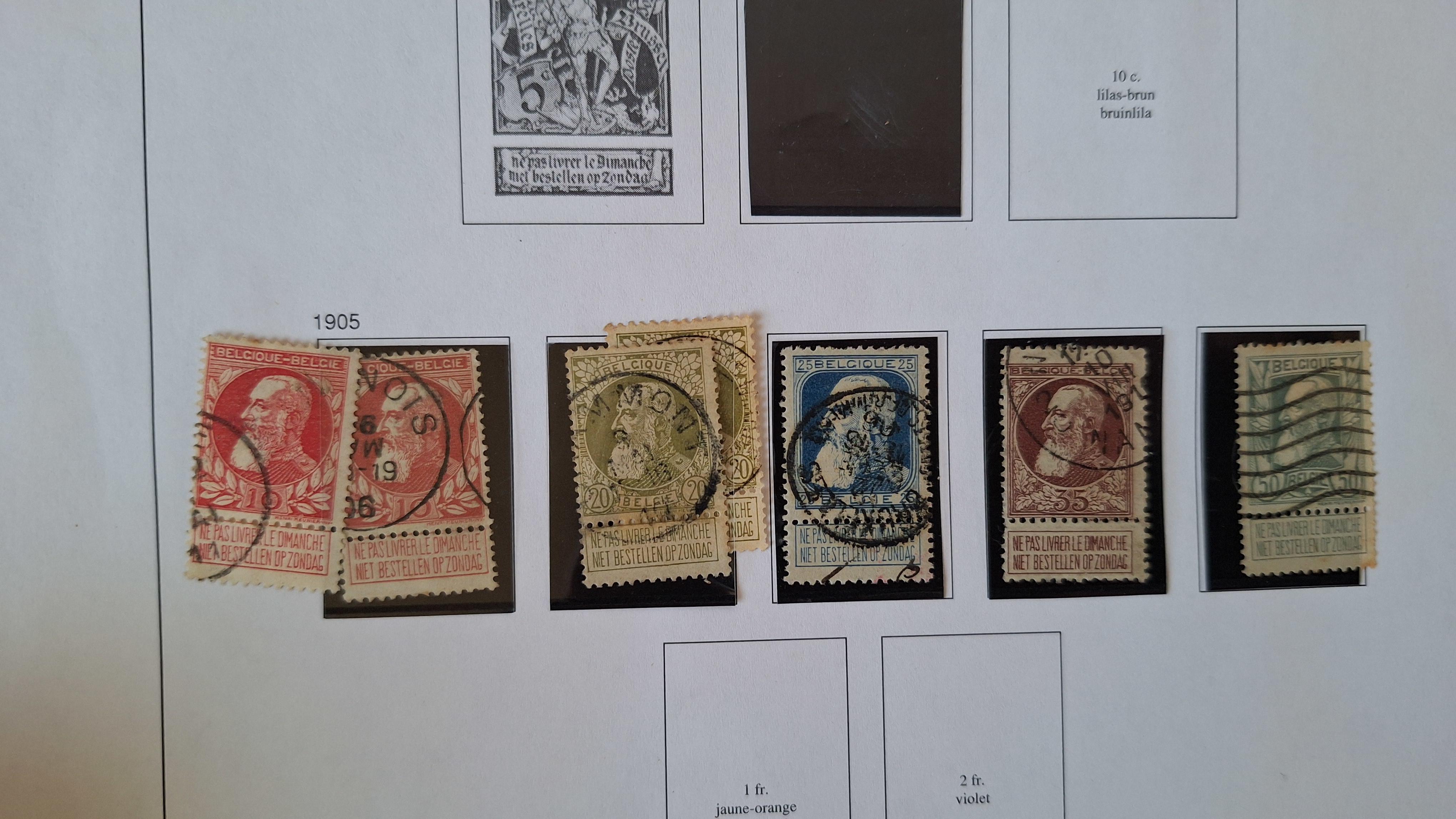 Belgische postzegels, Diverse historische postzegels op 4 albumbladen – foto 5 – kavel bij Goeiendeal