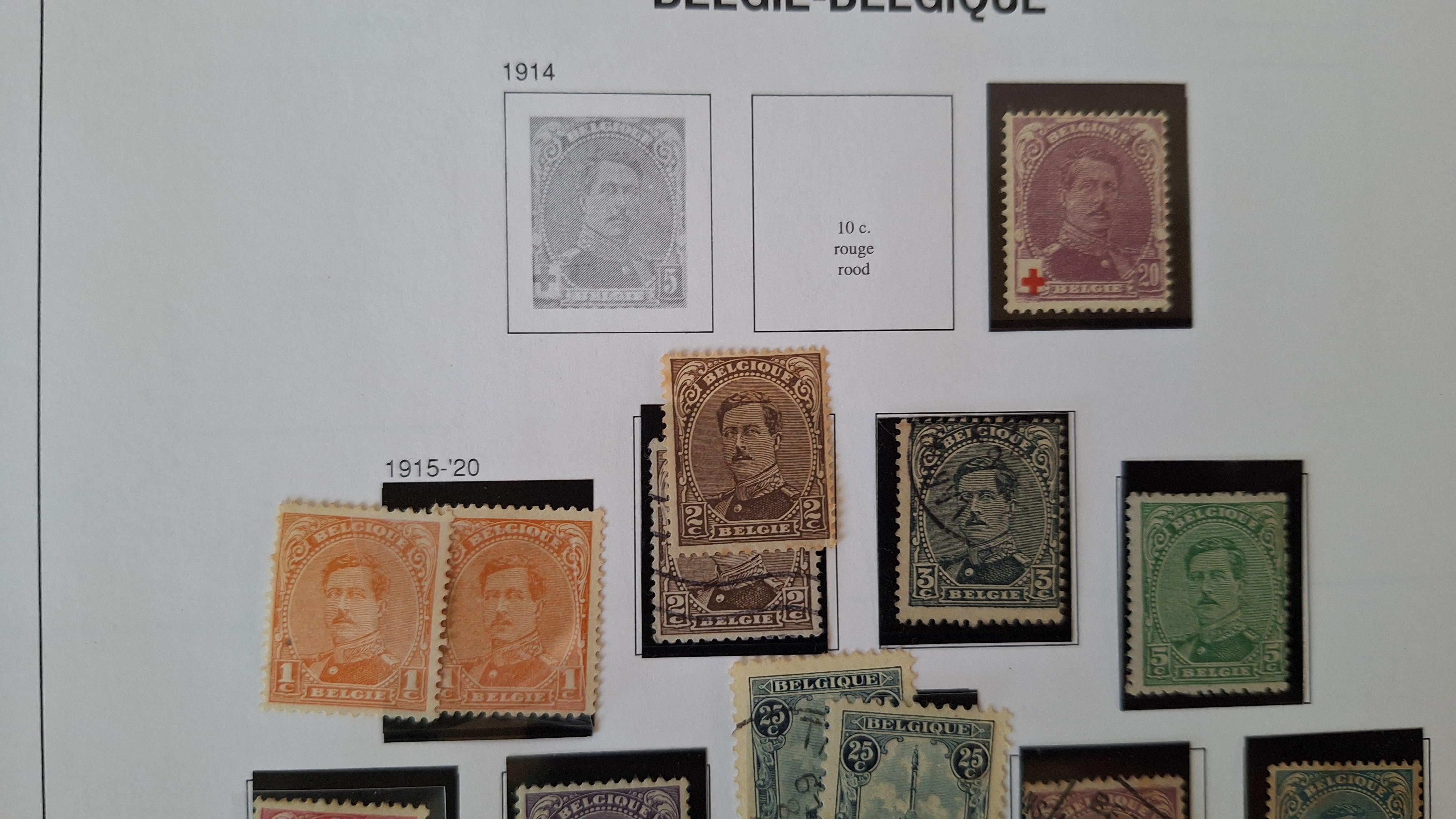 Belgische postzegels, Diverse historische postzegels op 4 albumbladen – foto 5 – kavel bij Goeiendeal