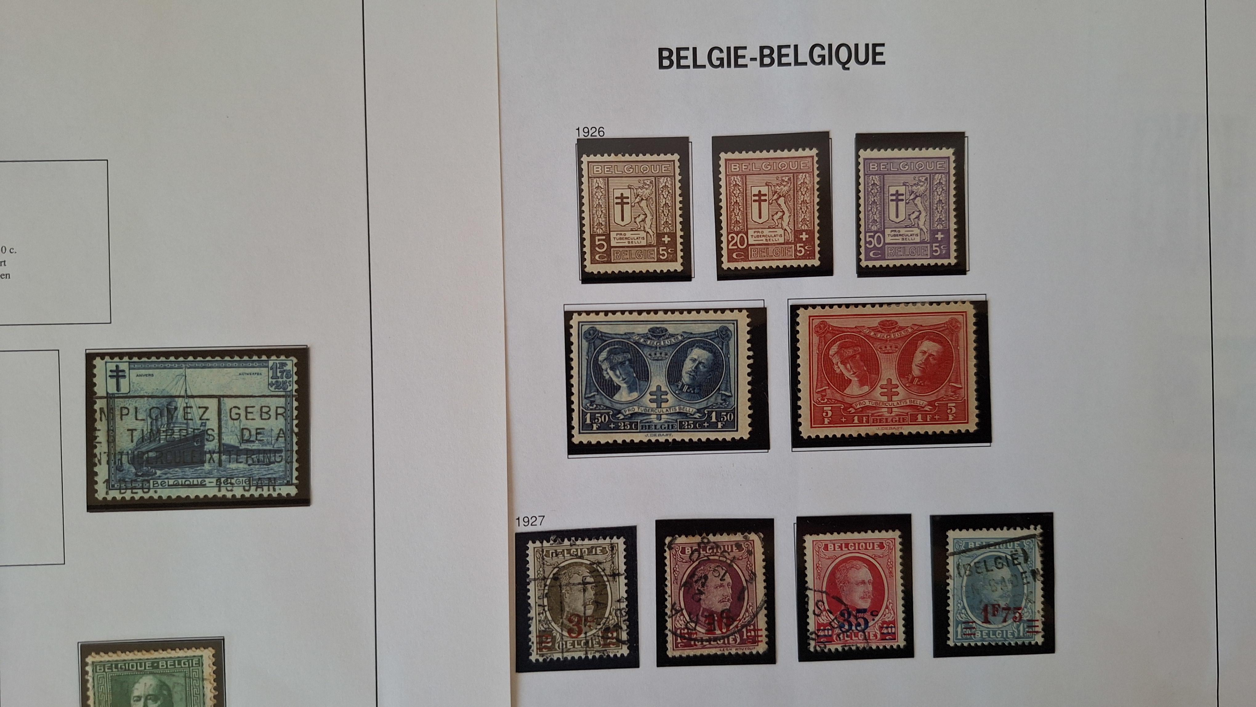Belgische postzegels, Diverse historische postzegels op 4 albumbladen – foto 3 – kavel bij Goeiendeal