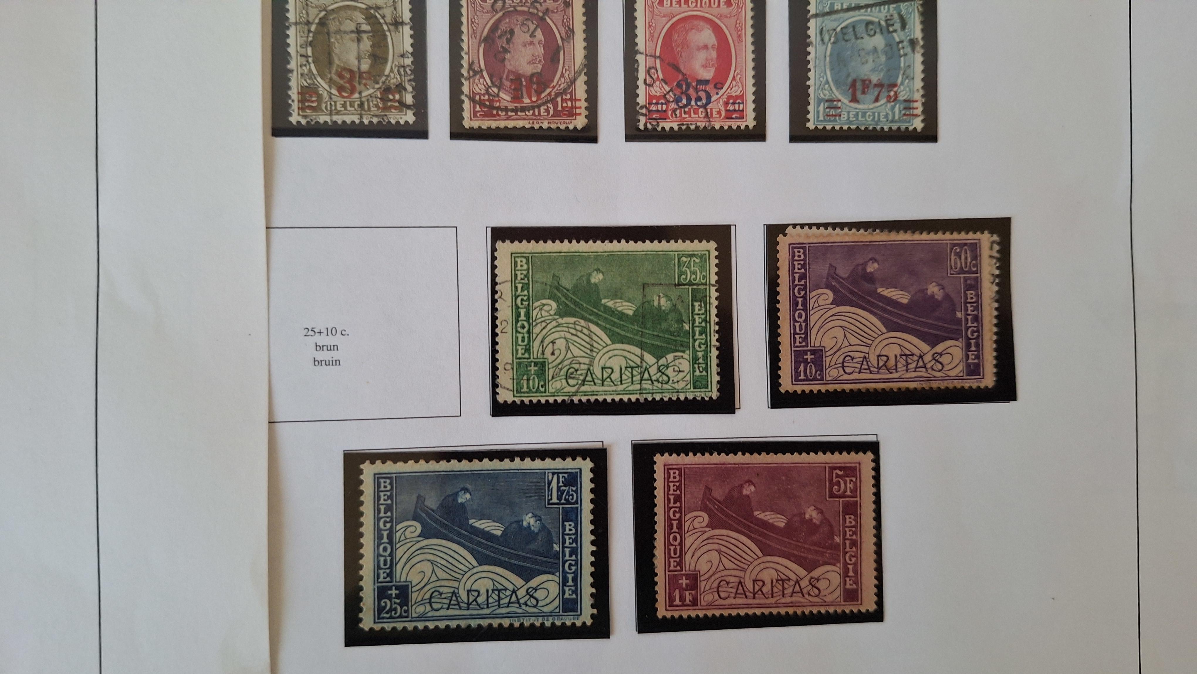 Belgische postzegels, Diverse historische postzegels op 4 albumbladen – foto 4 – kavel bij Goeiendeal